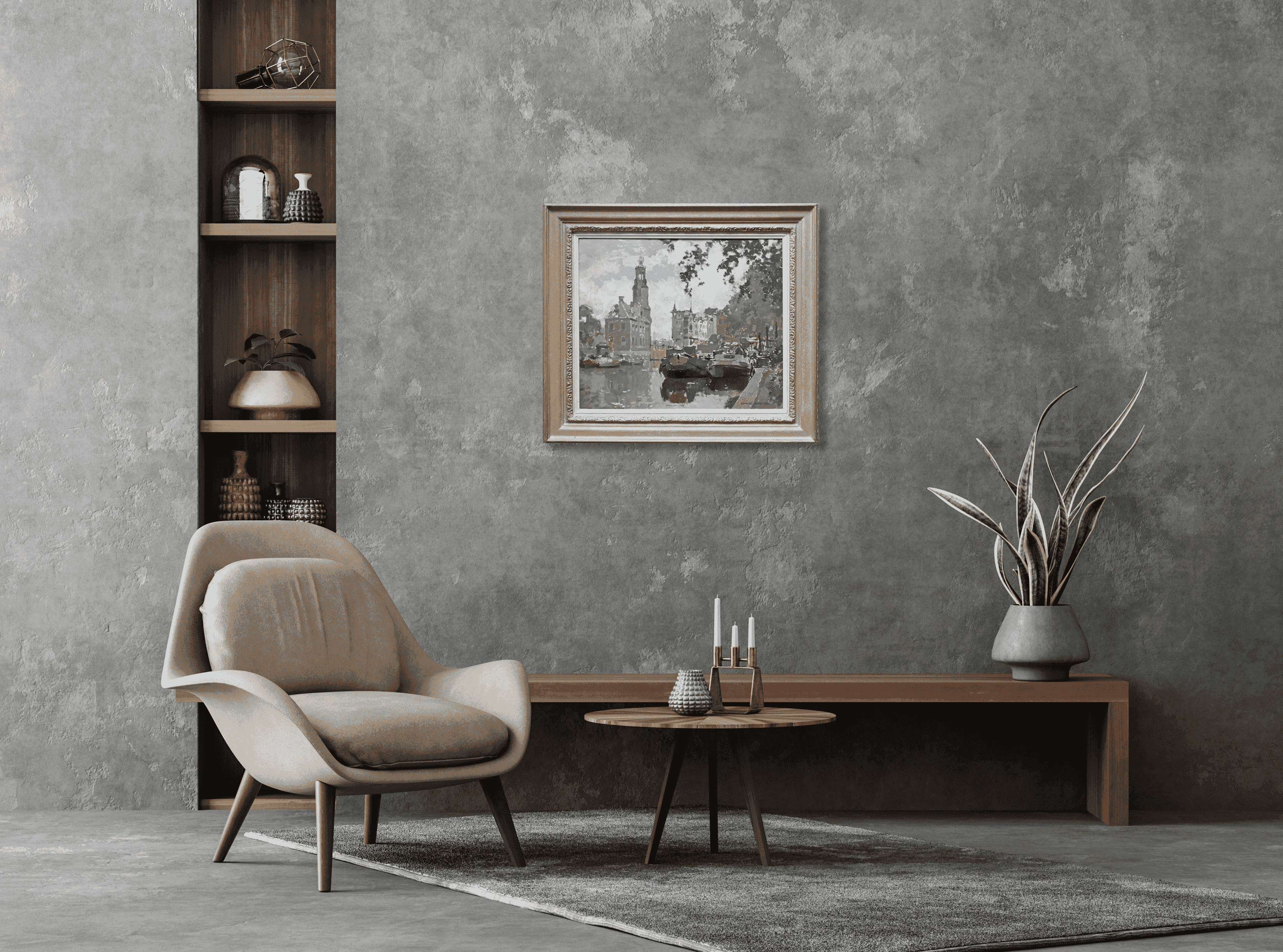 Cornelis Vreedenburgh - Bloemenmarkt Amsterdam (in interieur)