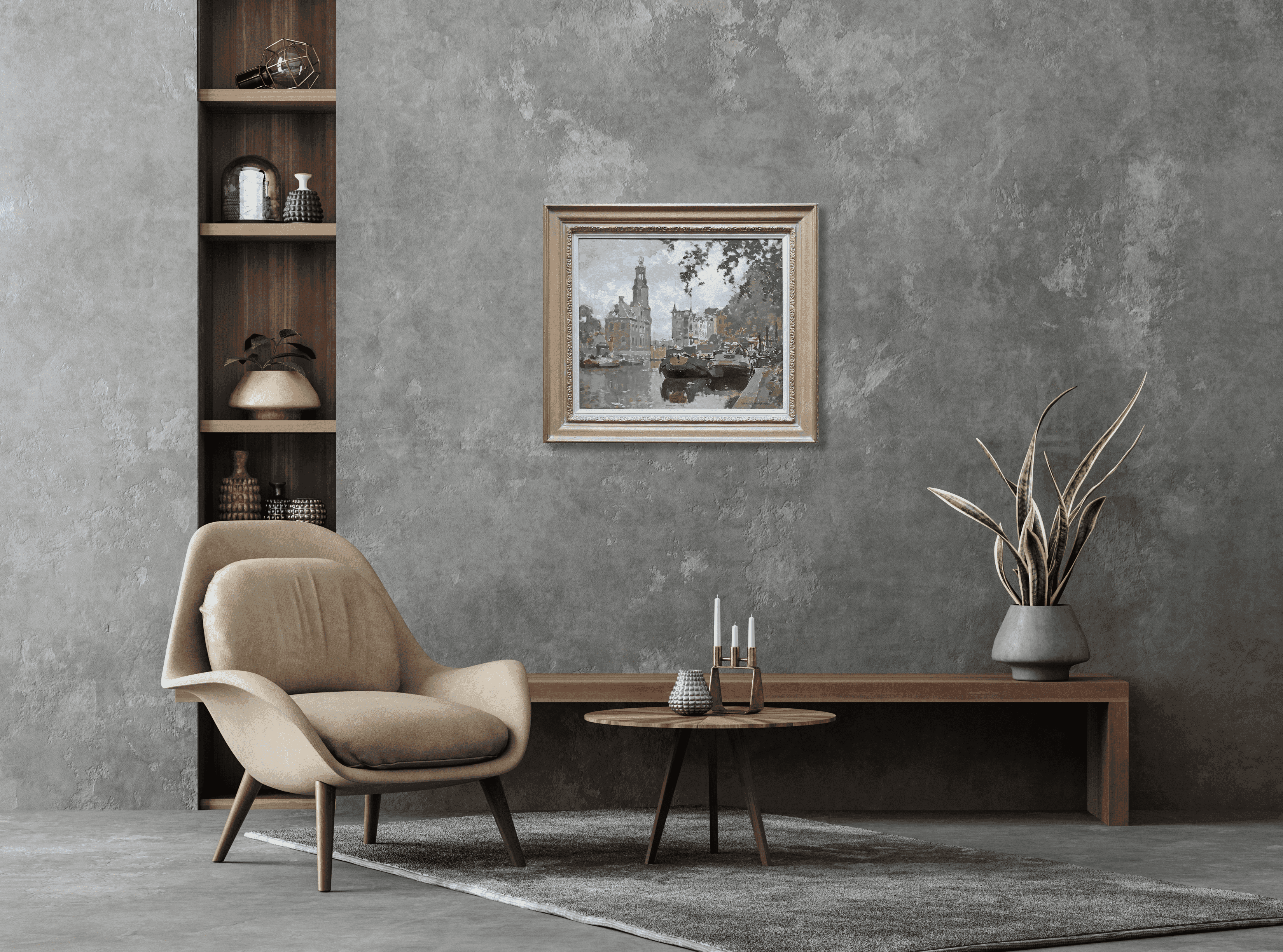 Cornelis Vreedenburgh - Bloemenmarkt Amsterdam (in interieur)