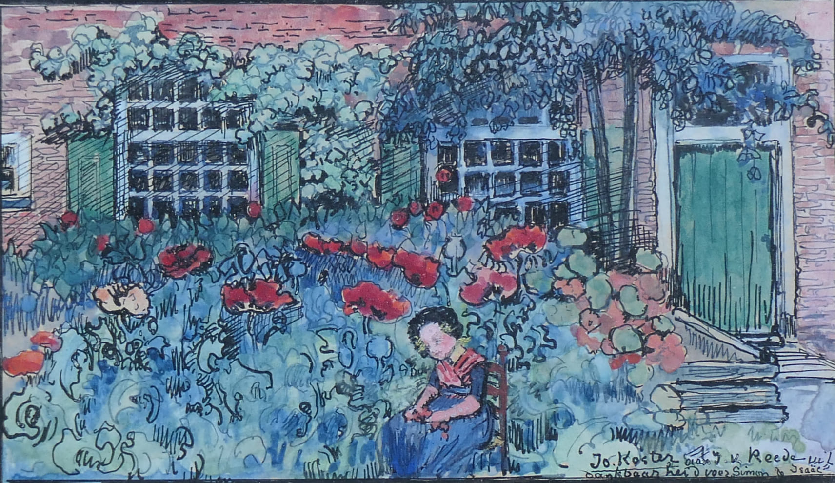 Rozentuin zonder lijst