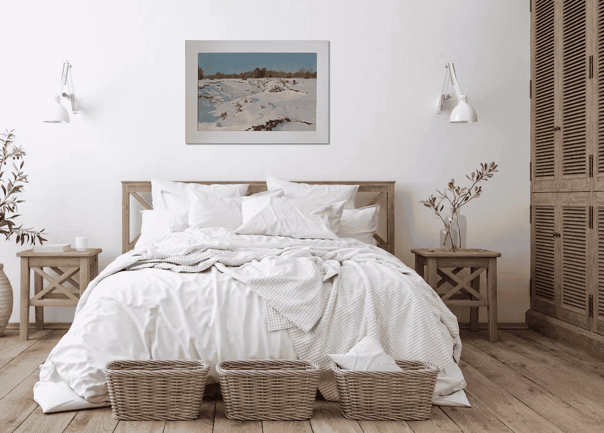 Jan Voerman jr - Sneeuwlandschap (in interieur)