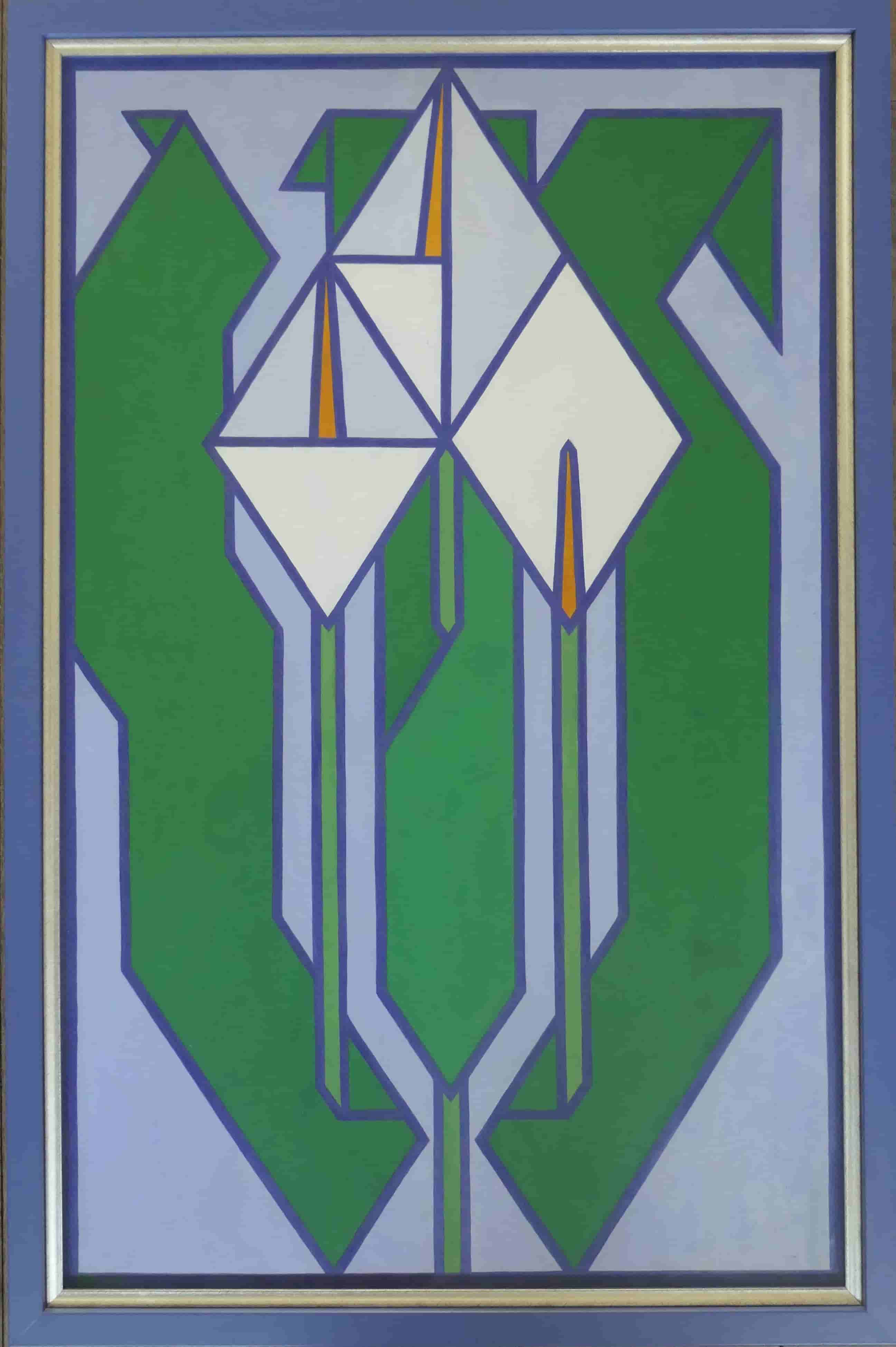 Louise (Lou) Loeber - Aronskelken (met lijst)