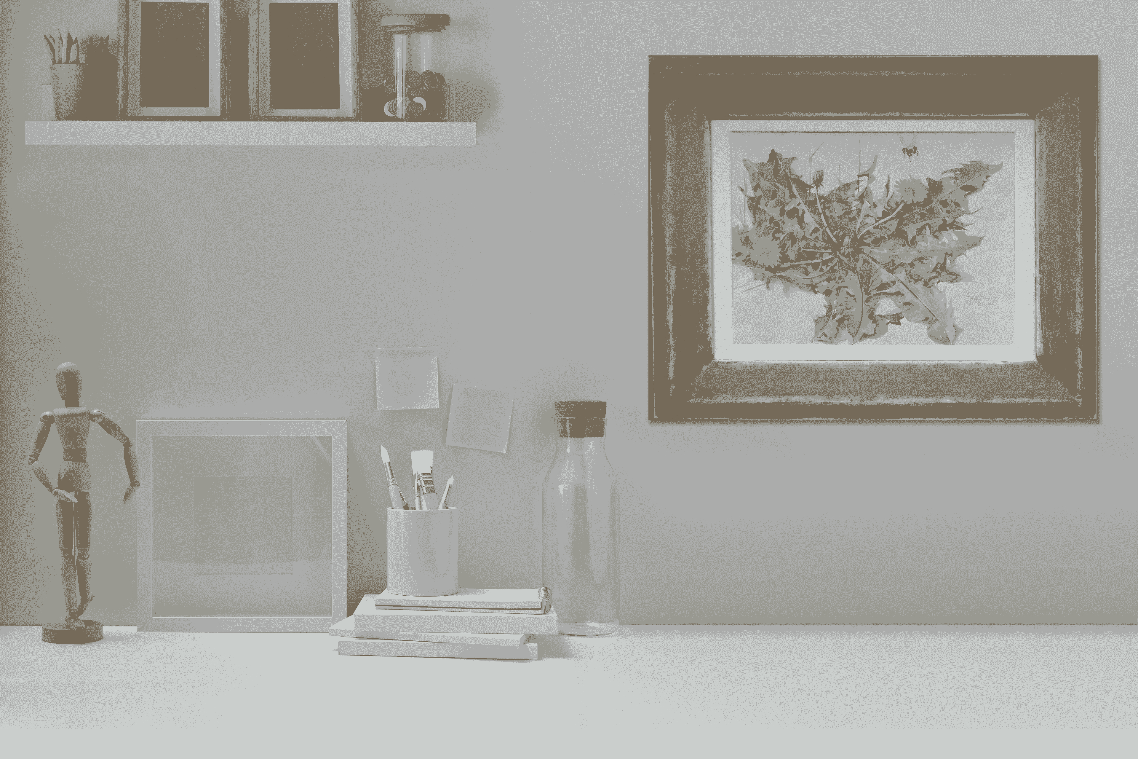 Johan Briedé - Paardenbloemen (in interieur)