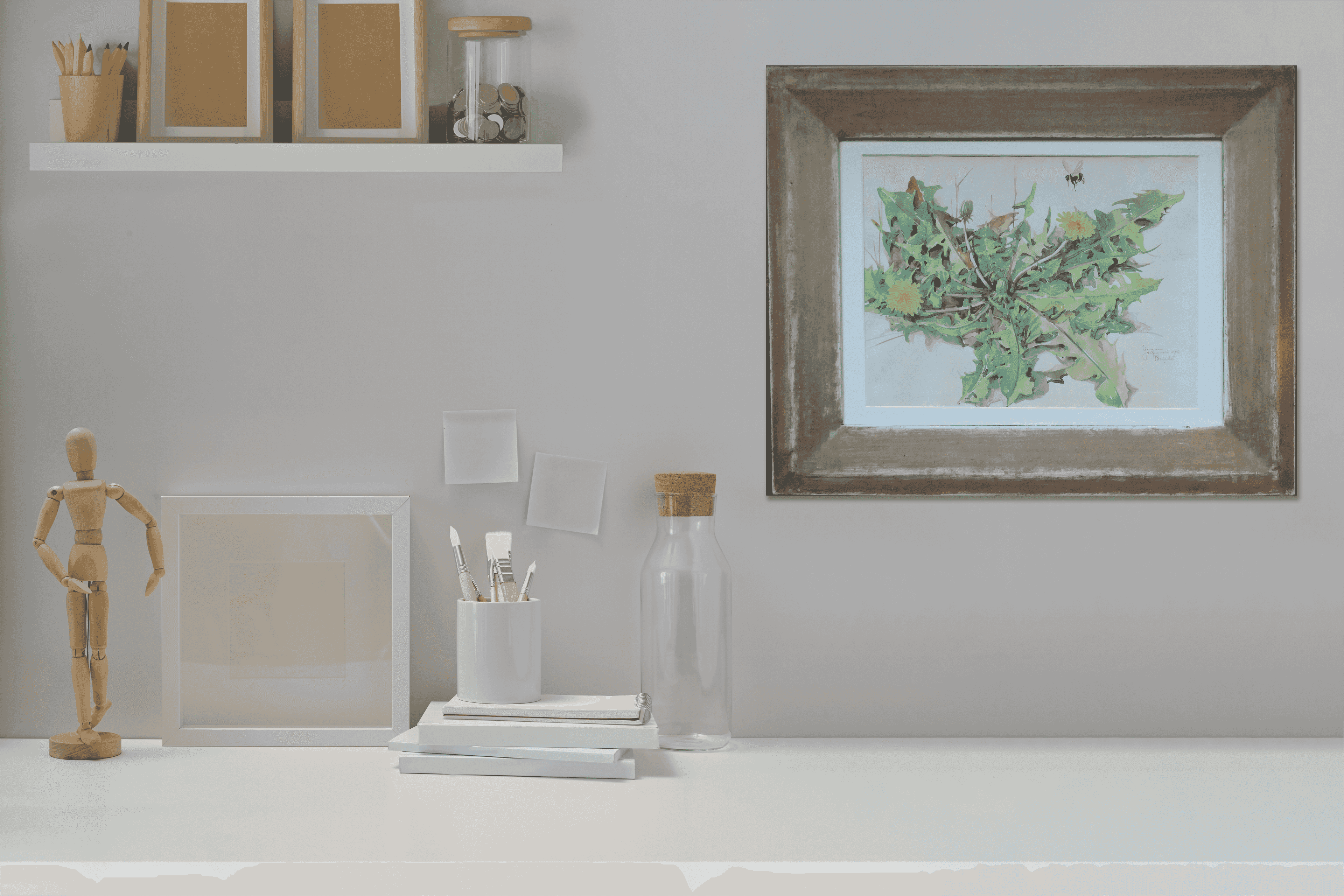 Johan Briedé - Paardenbloemen (in interieur)