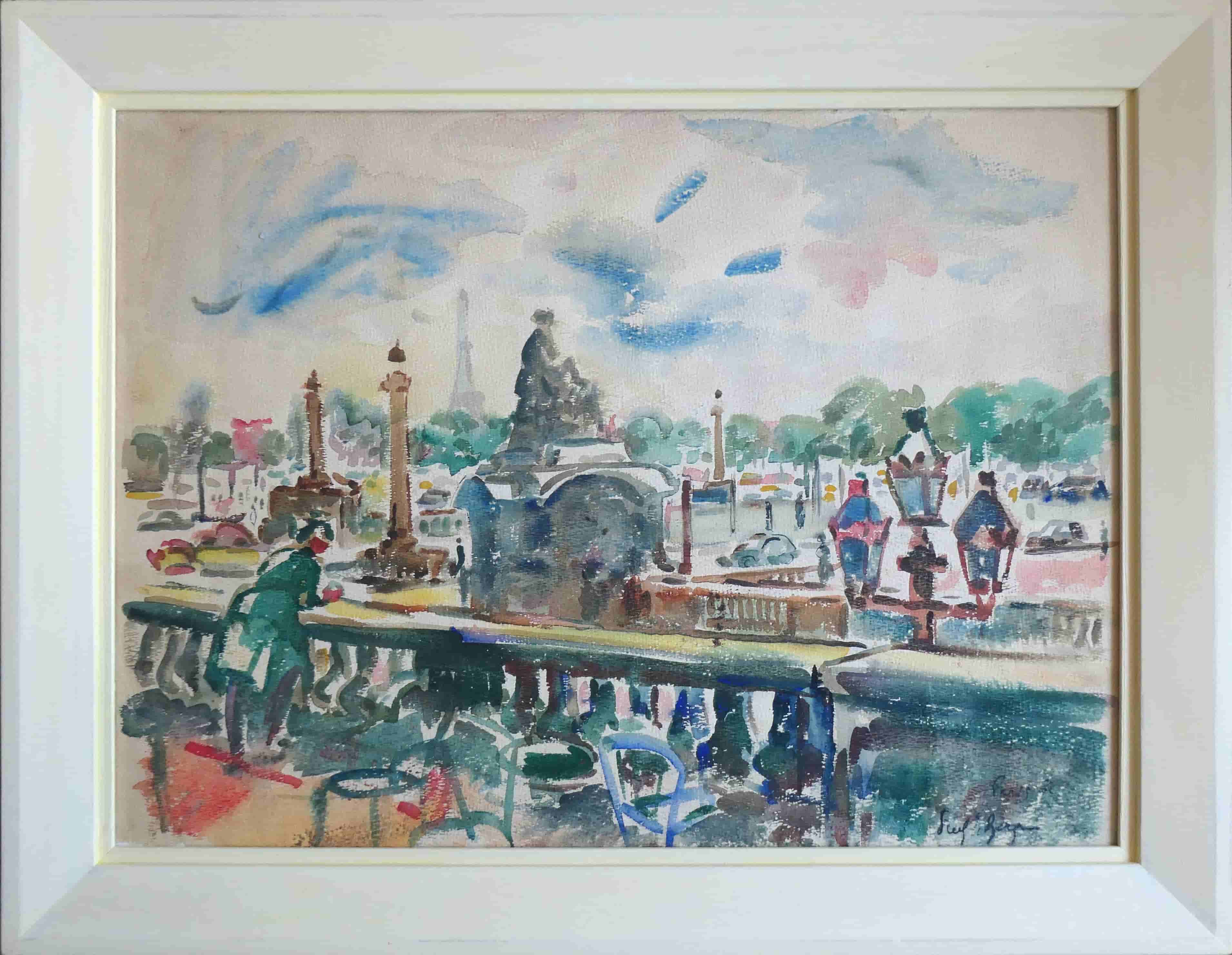 Freek van den Berg - Jardin du Luxembourg te Parijs (met lijst)