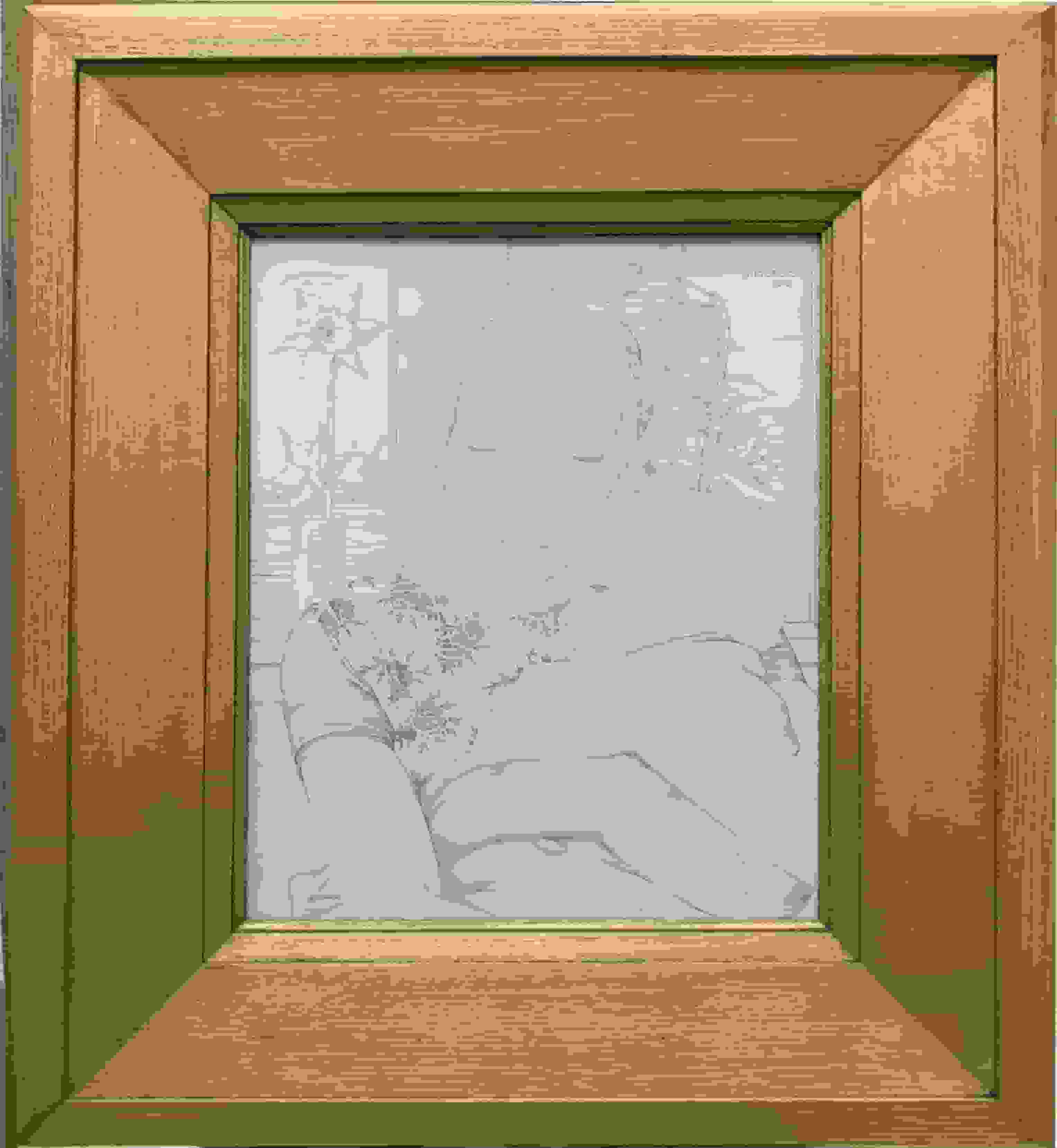 Jan Heyse - Zeeuwse Madonna met kind, met St Lievensmonstertoren van Zierikzee (met lijst)