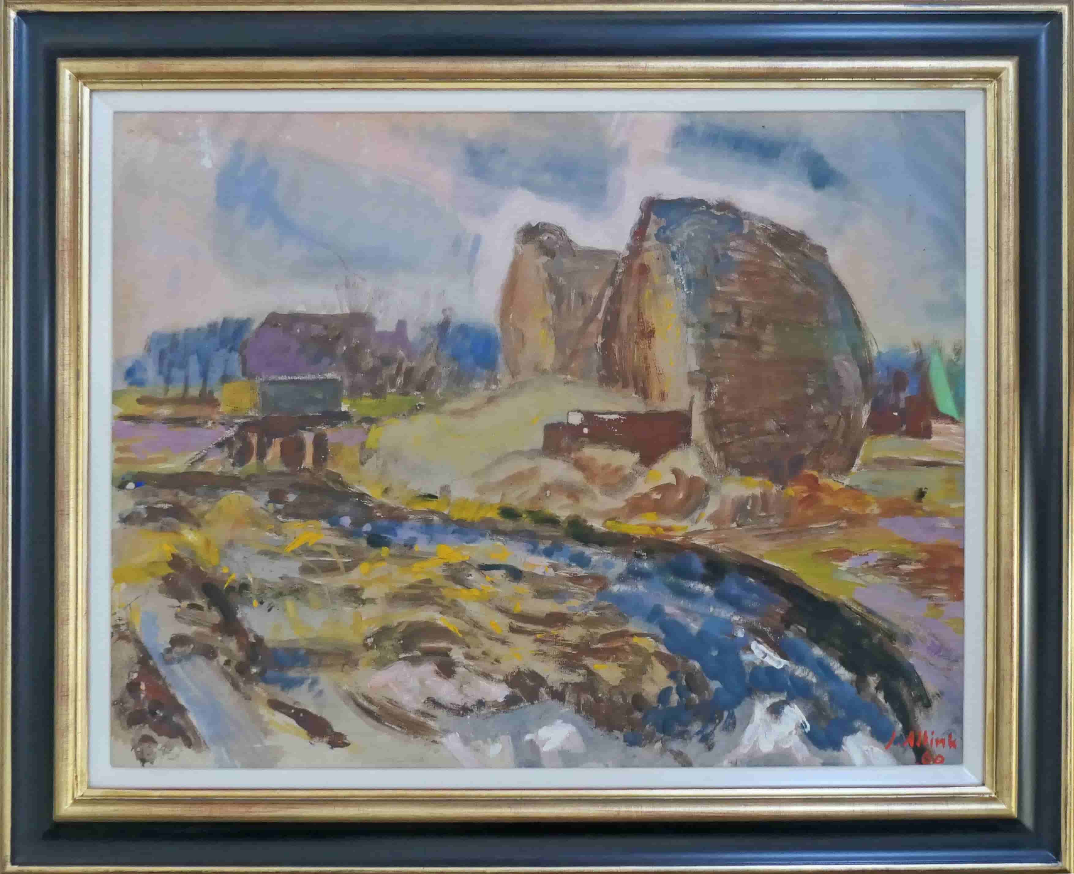 Jan Altink - Grashopen (met lijst)