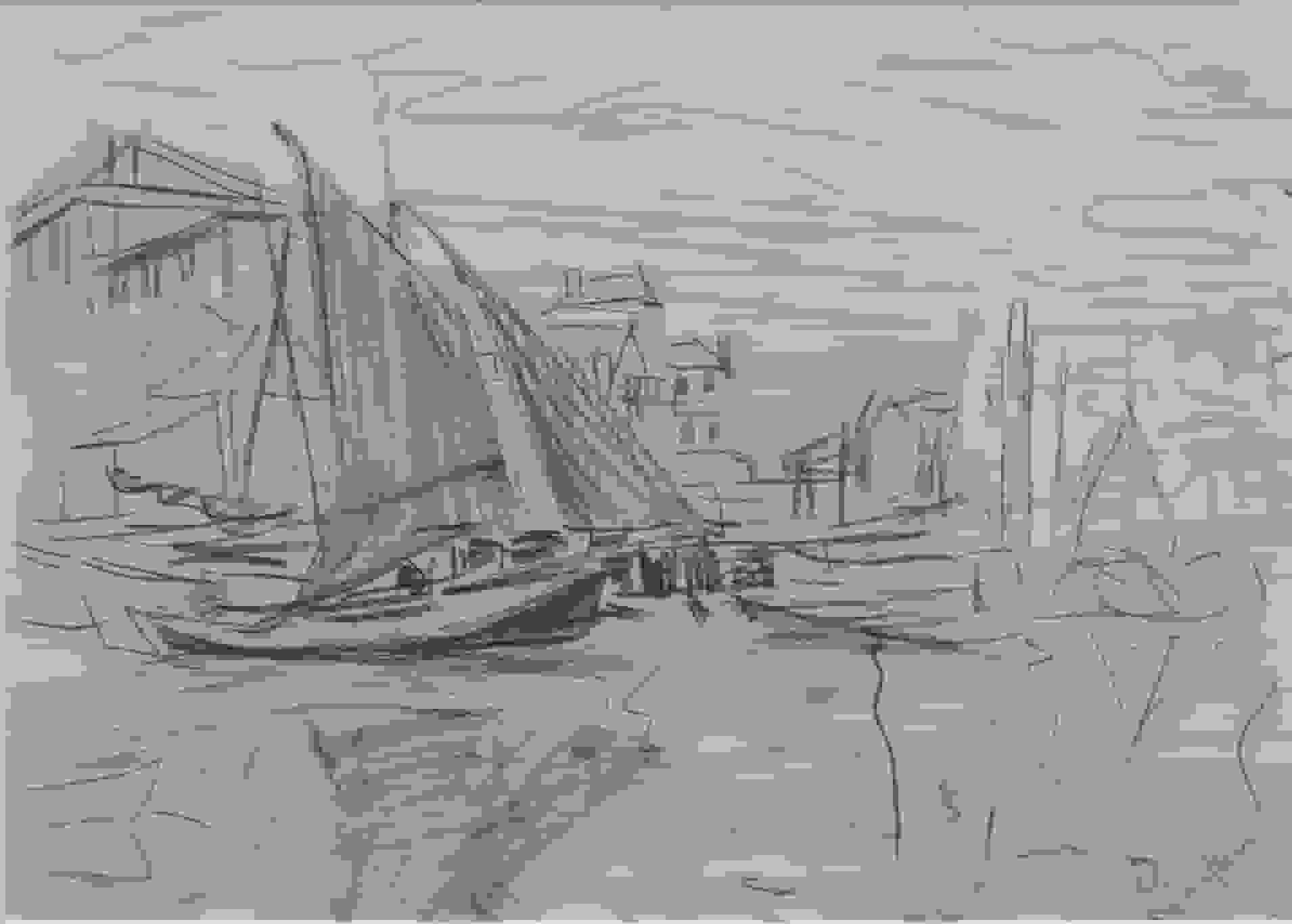 Kees van Dongen - Honfleur (zonder lijst)