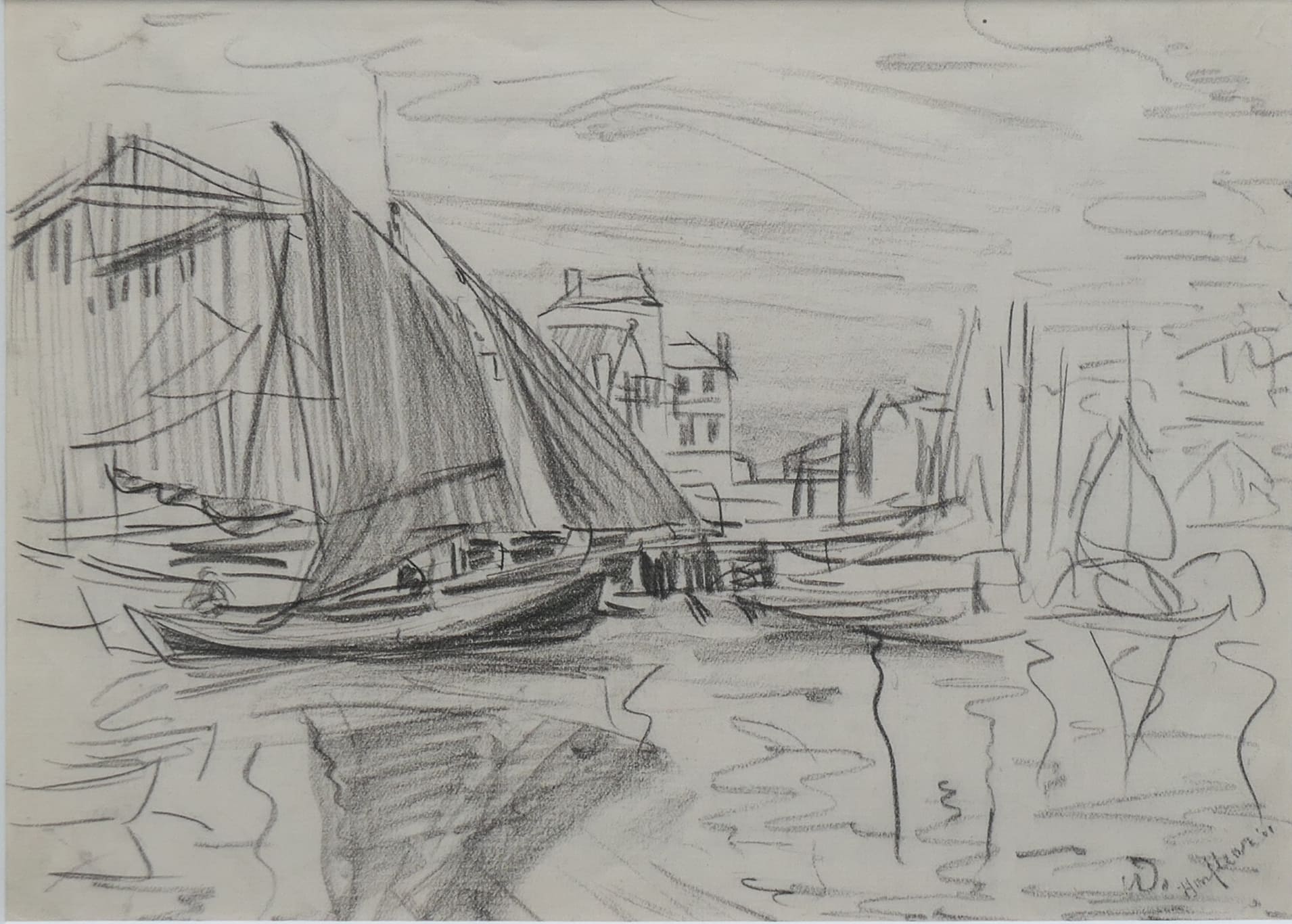 Honfleur zonder lijst