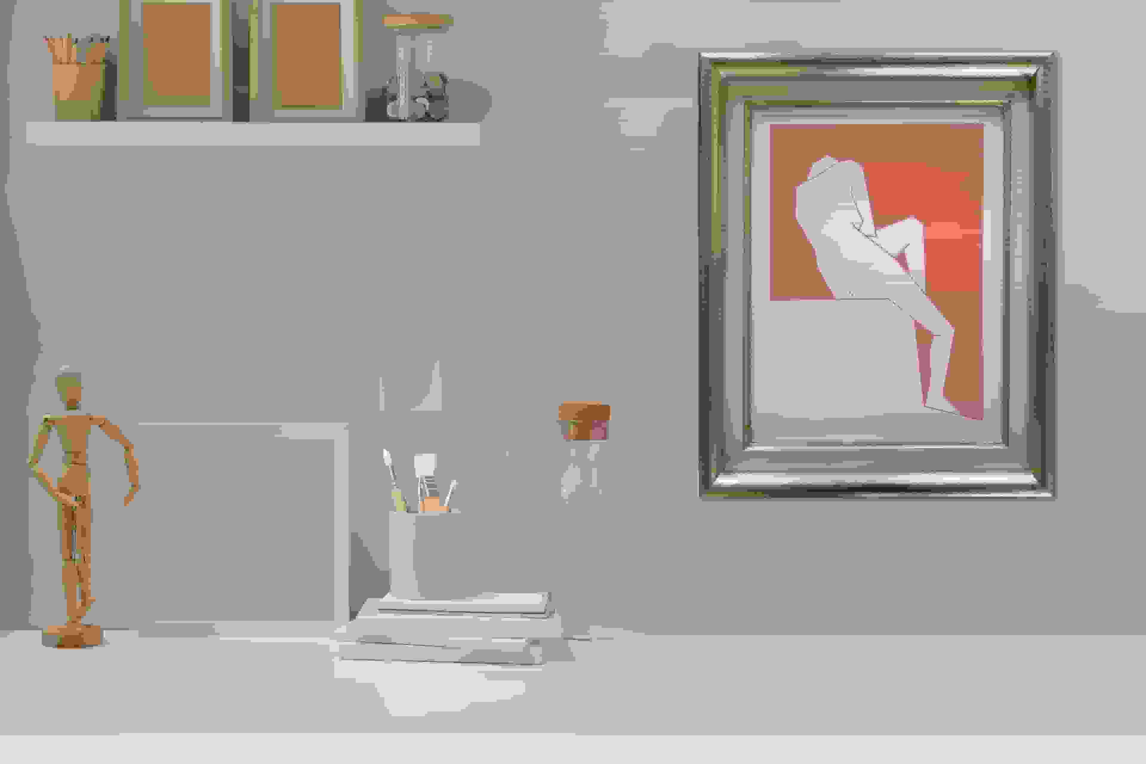 Hendrik Valk - Naakt (in interieur)