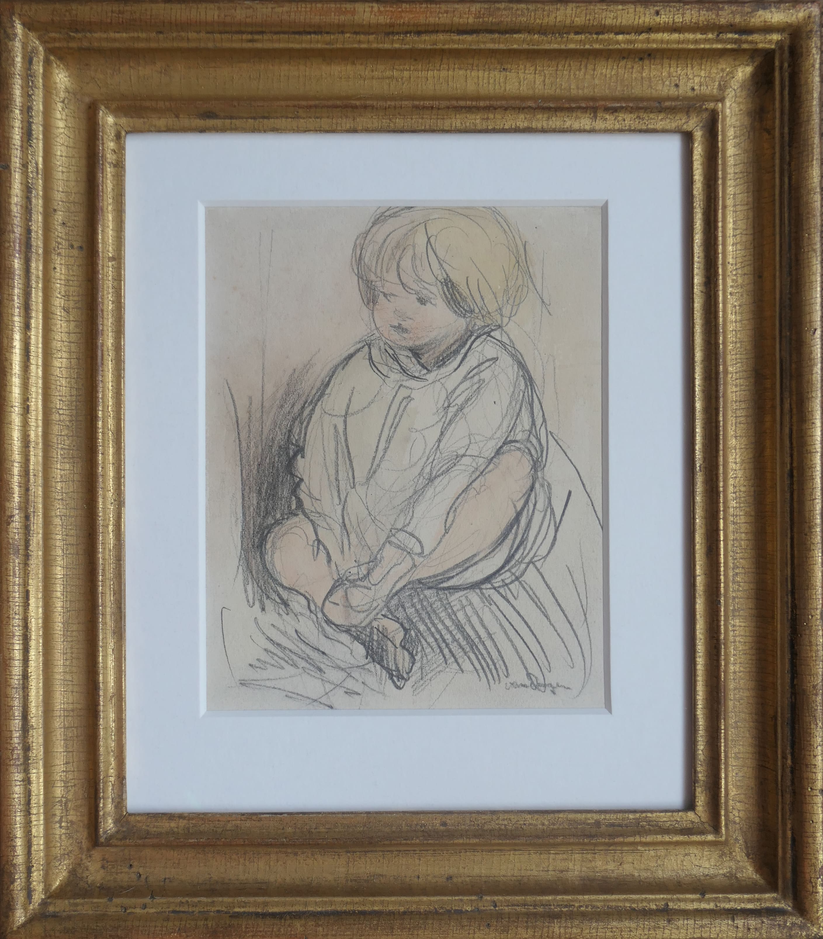 Dochter Dolly op 2-jarige leeftijd zonder lijst