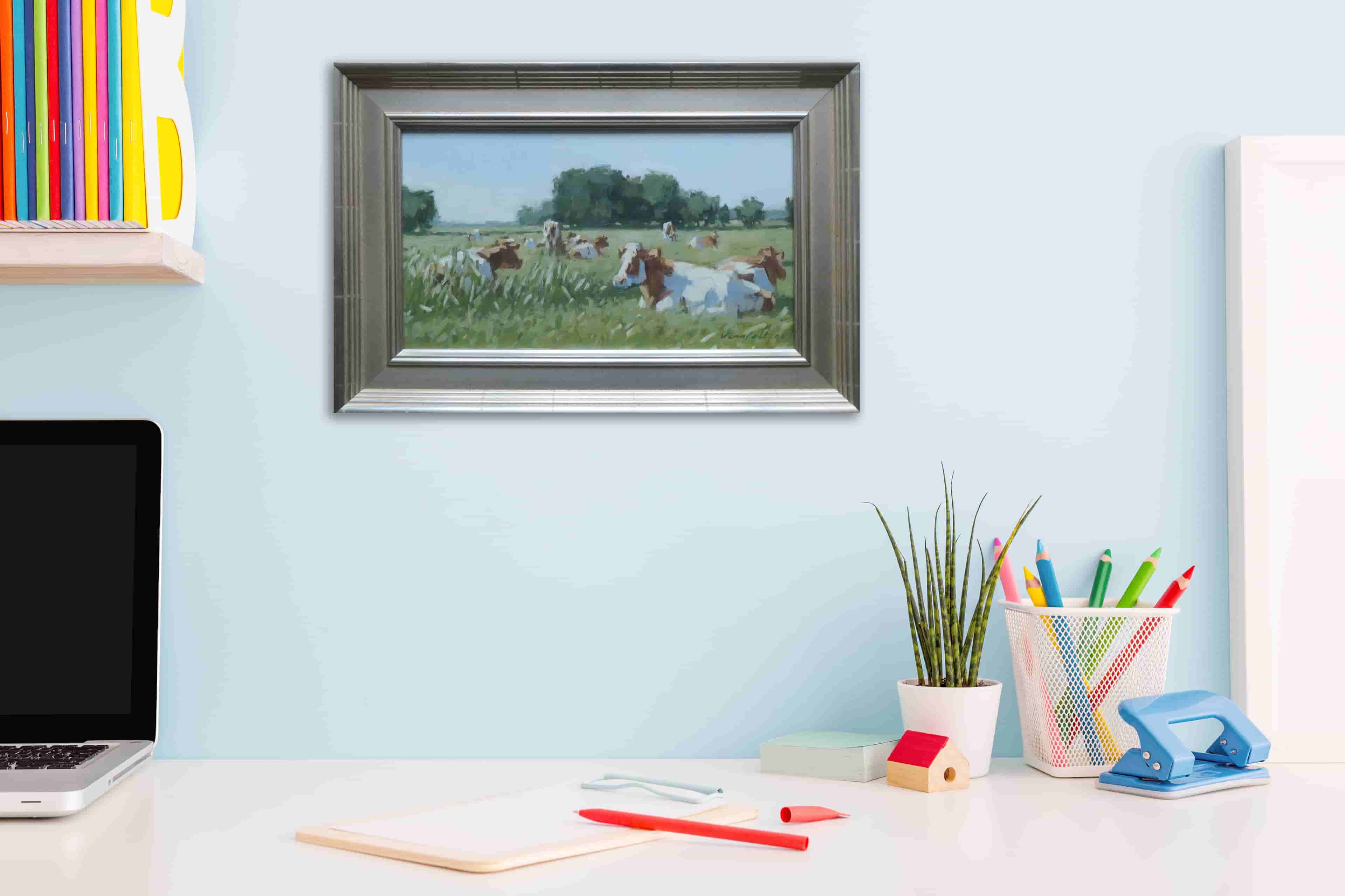 Hans Versfelt - Koeien in de wei (in interieur)