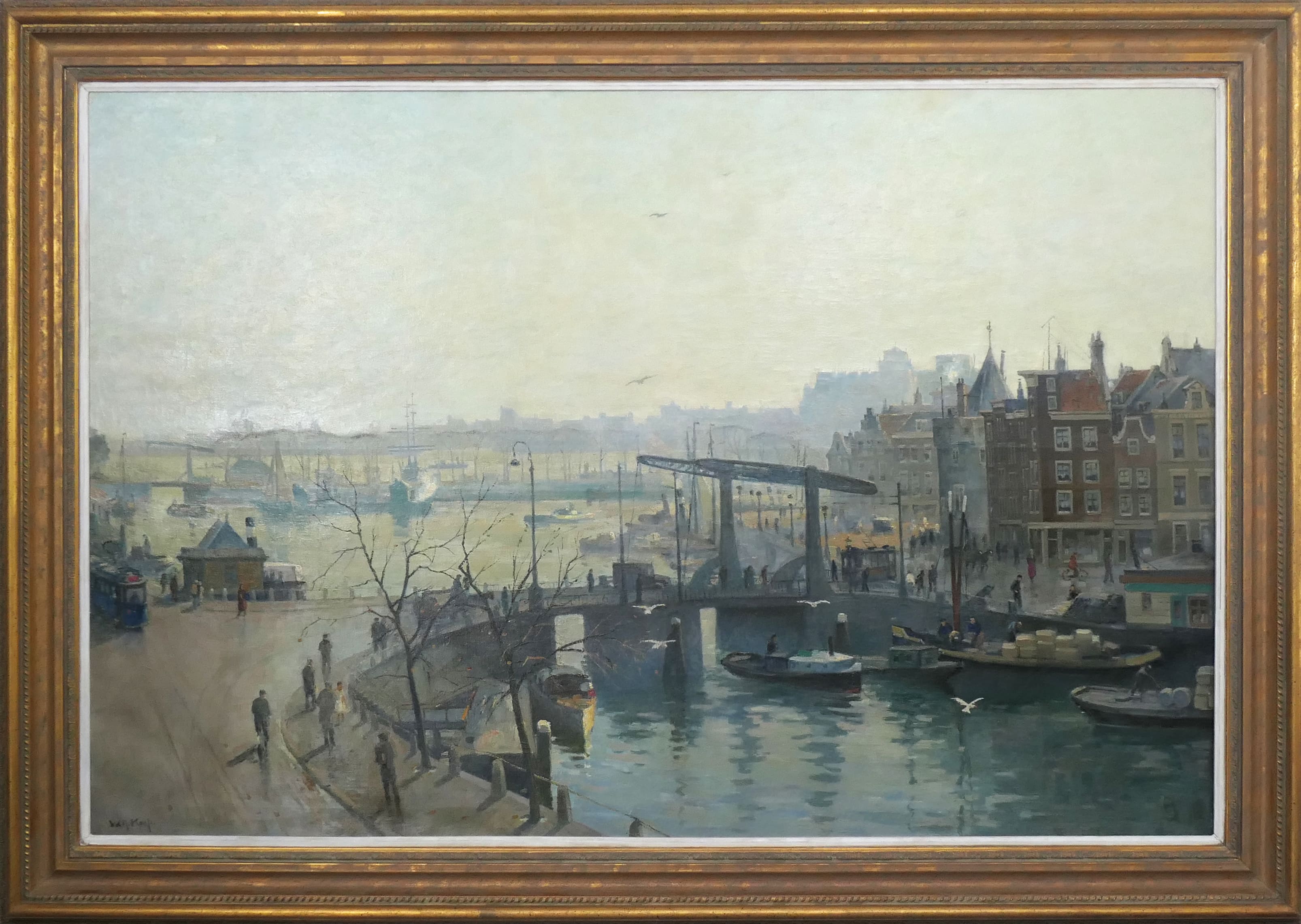 Open havenfront Amsterdam zonder lijst