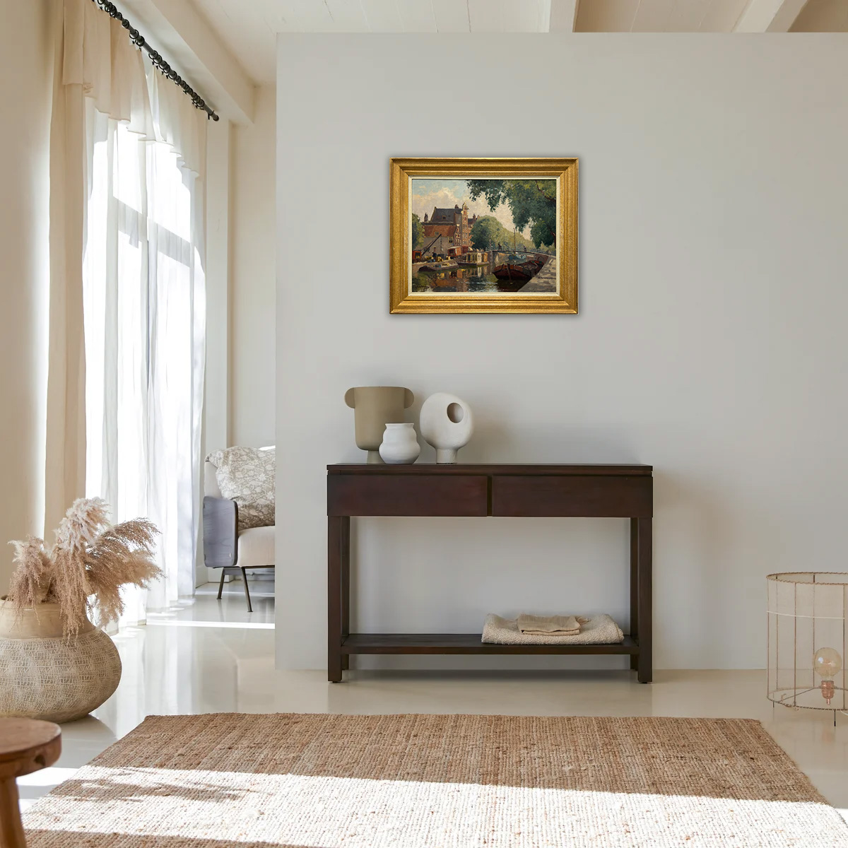 Brouwersgracht te Amsterdam zonder lijst