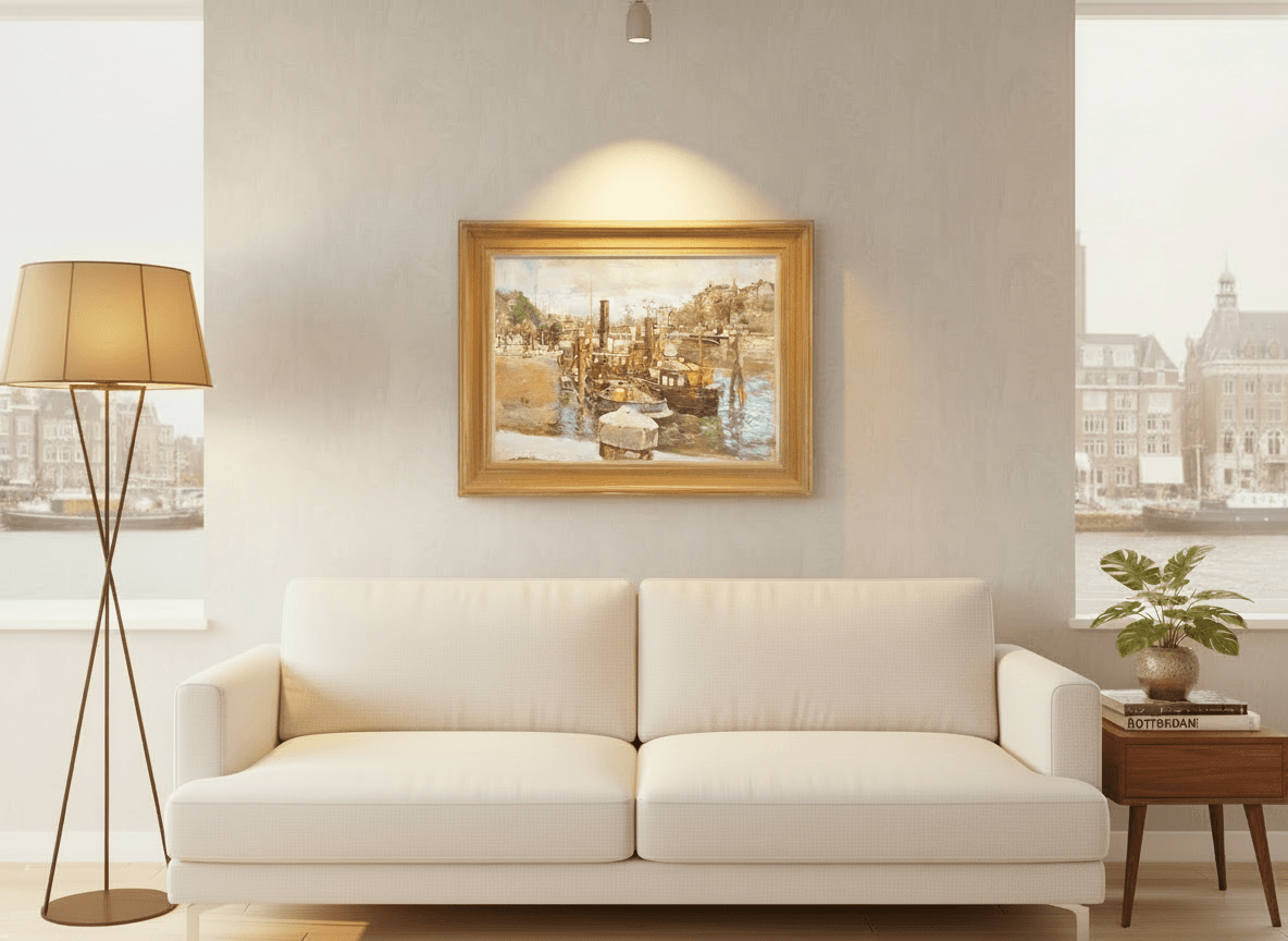 Stoomslepers bij de Regentessebrug te Rotterdam zonder lijst