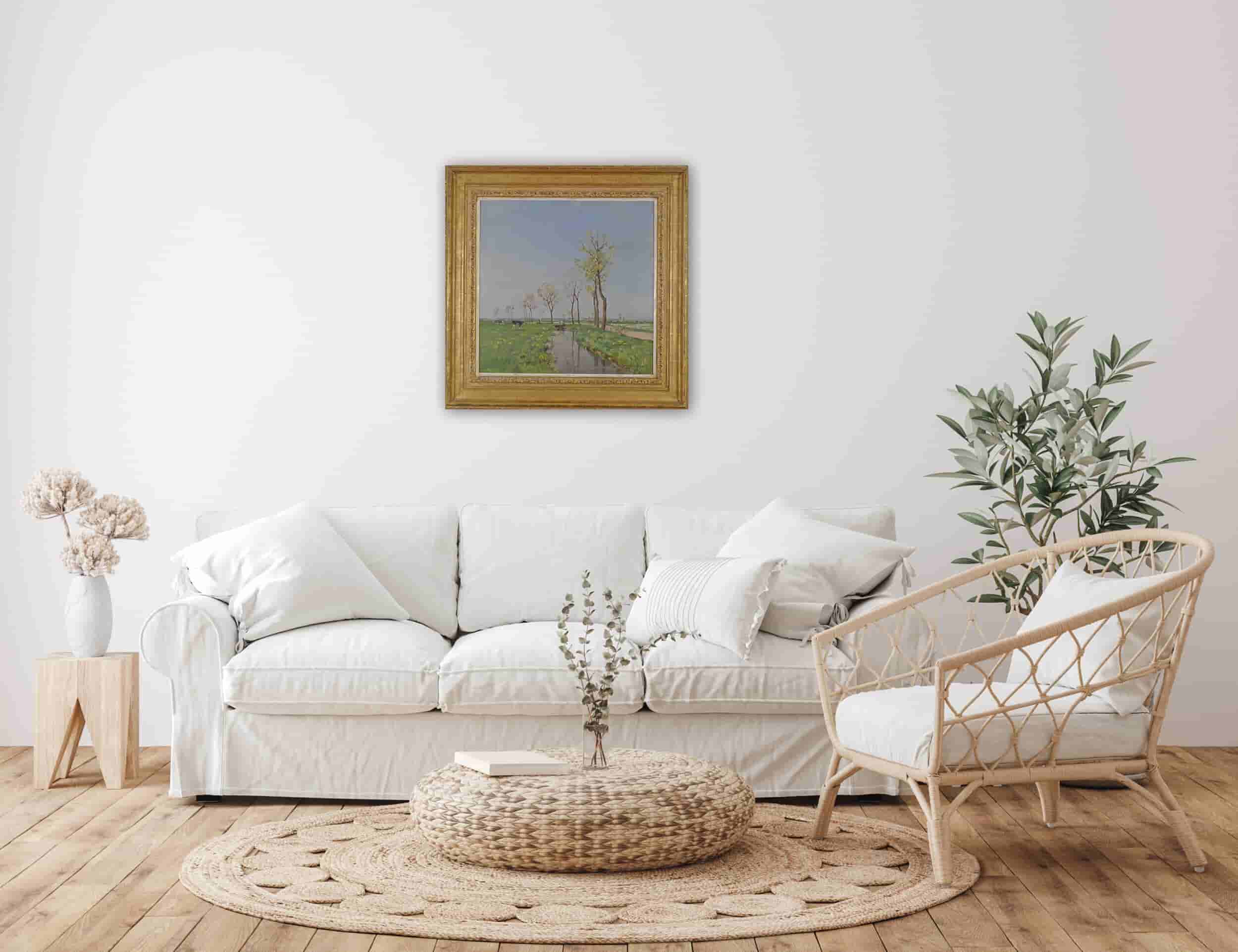 Cornelis Vreedenburgh - Vroeg voorjaar in de polder (in interieur)