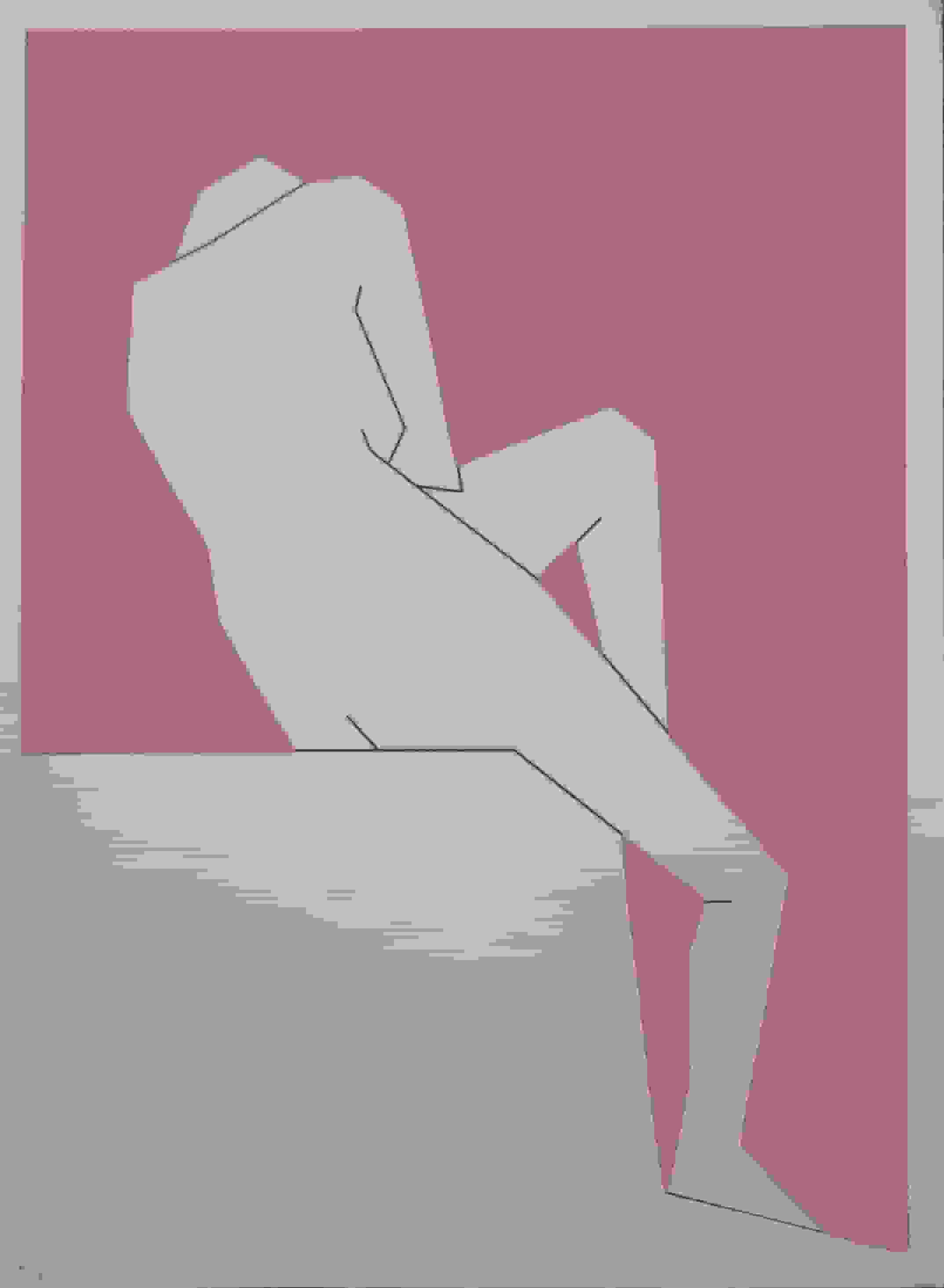 Hendrik Valk - Naakt (zonder lijst)