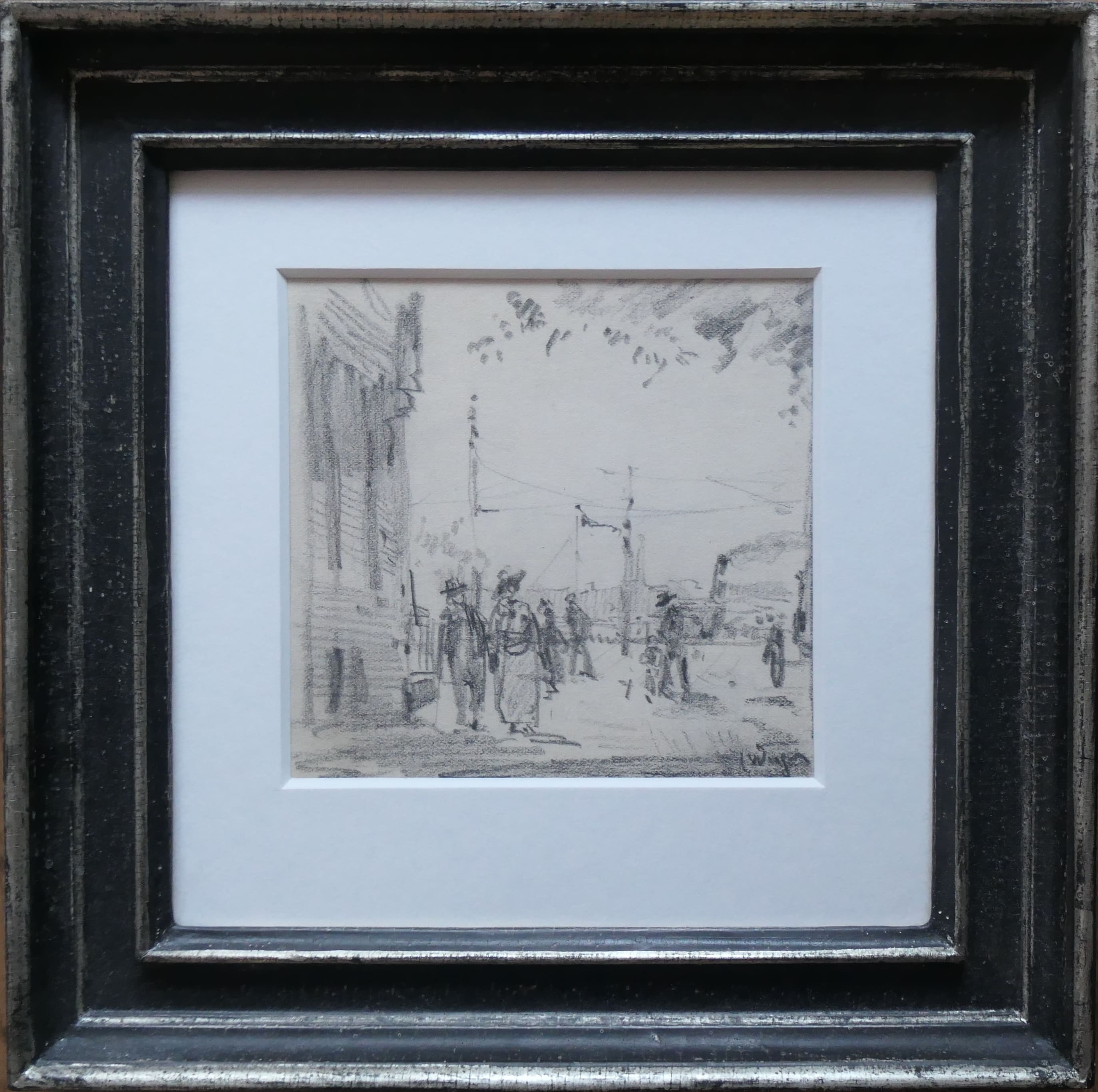 Echtpaar bij Maaskade te Rotterdam zonder lijst