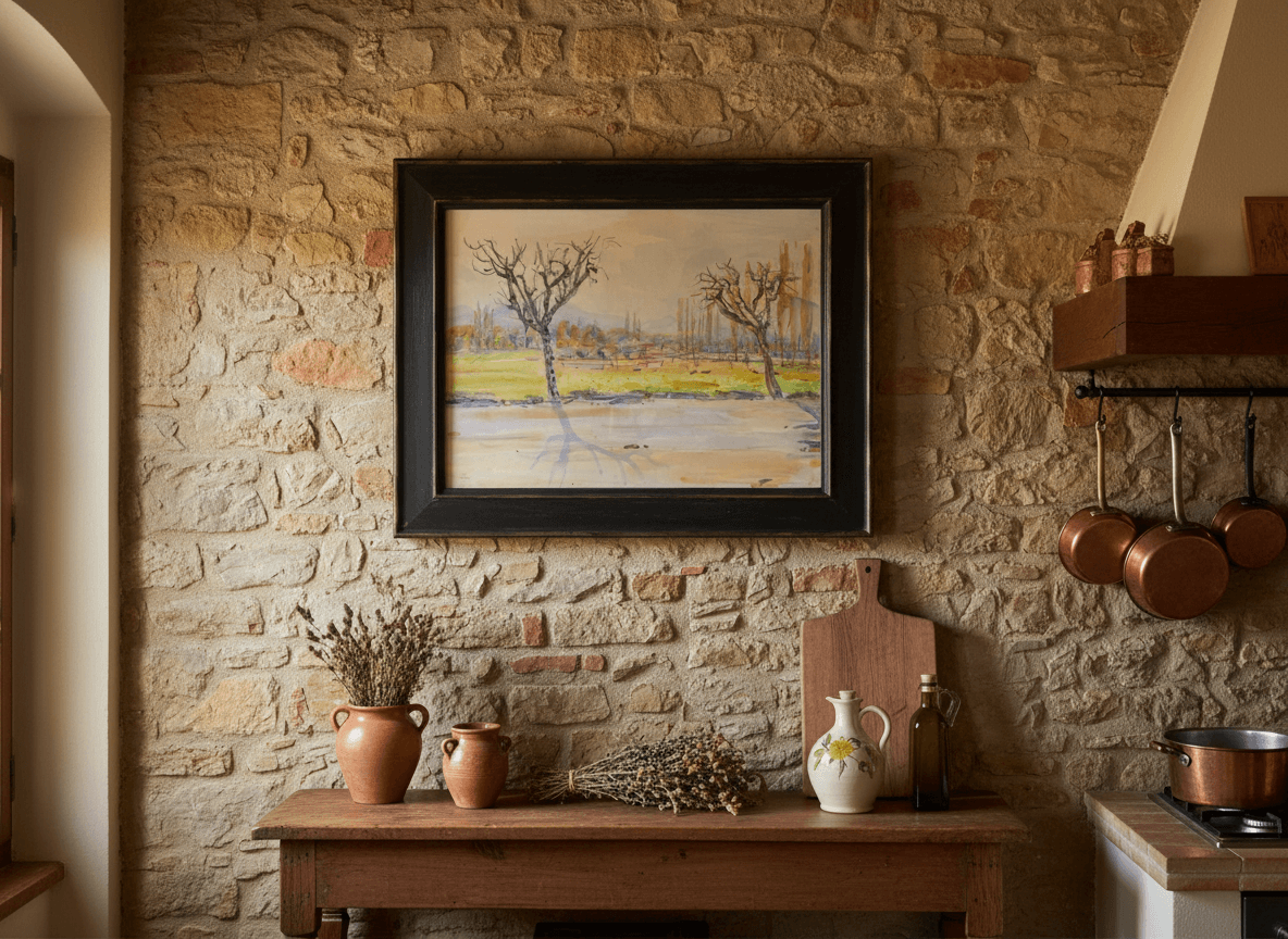 Toscaans landschap zonder lijst