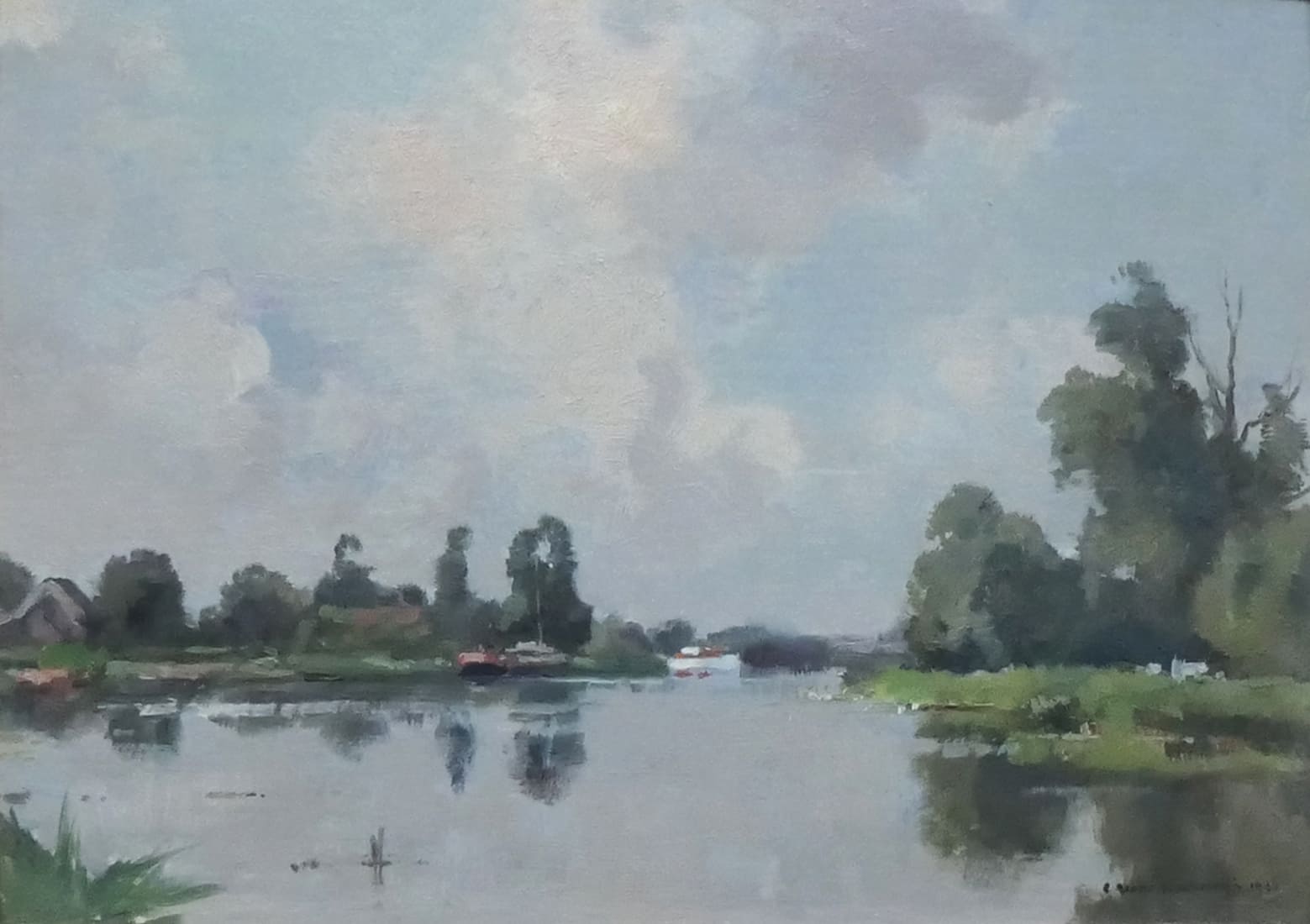 Riviertje in het Groene Hart zonder lijst