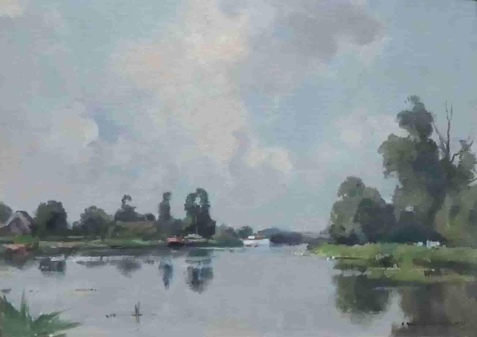 Cornelis Vreedenburgh - Riviertje in het Groene Hart