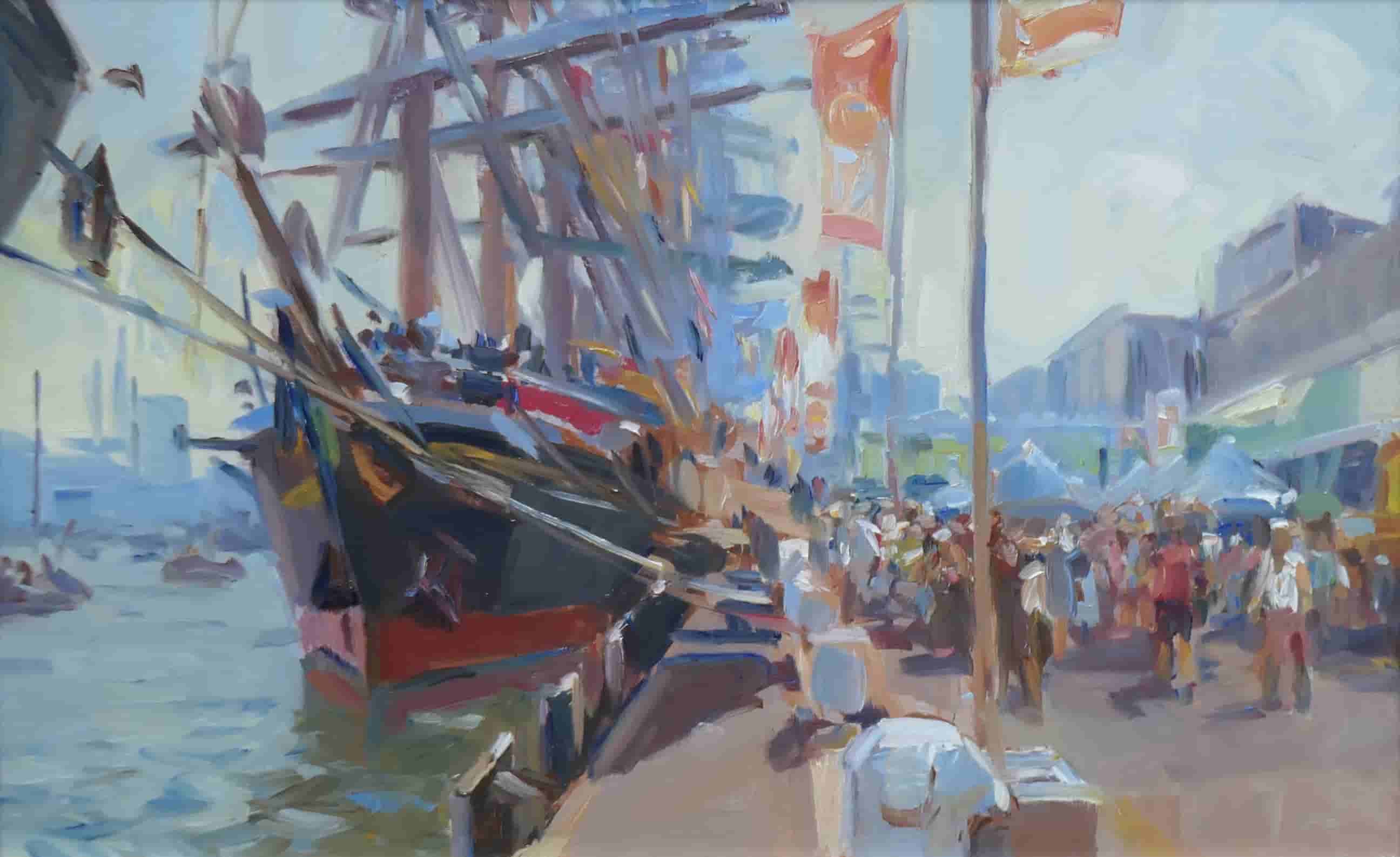 Hans Versfelt - Clipper Amsterdam (zonder lijst)