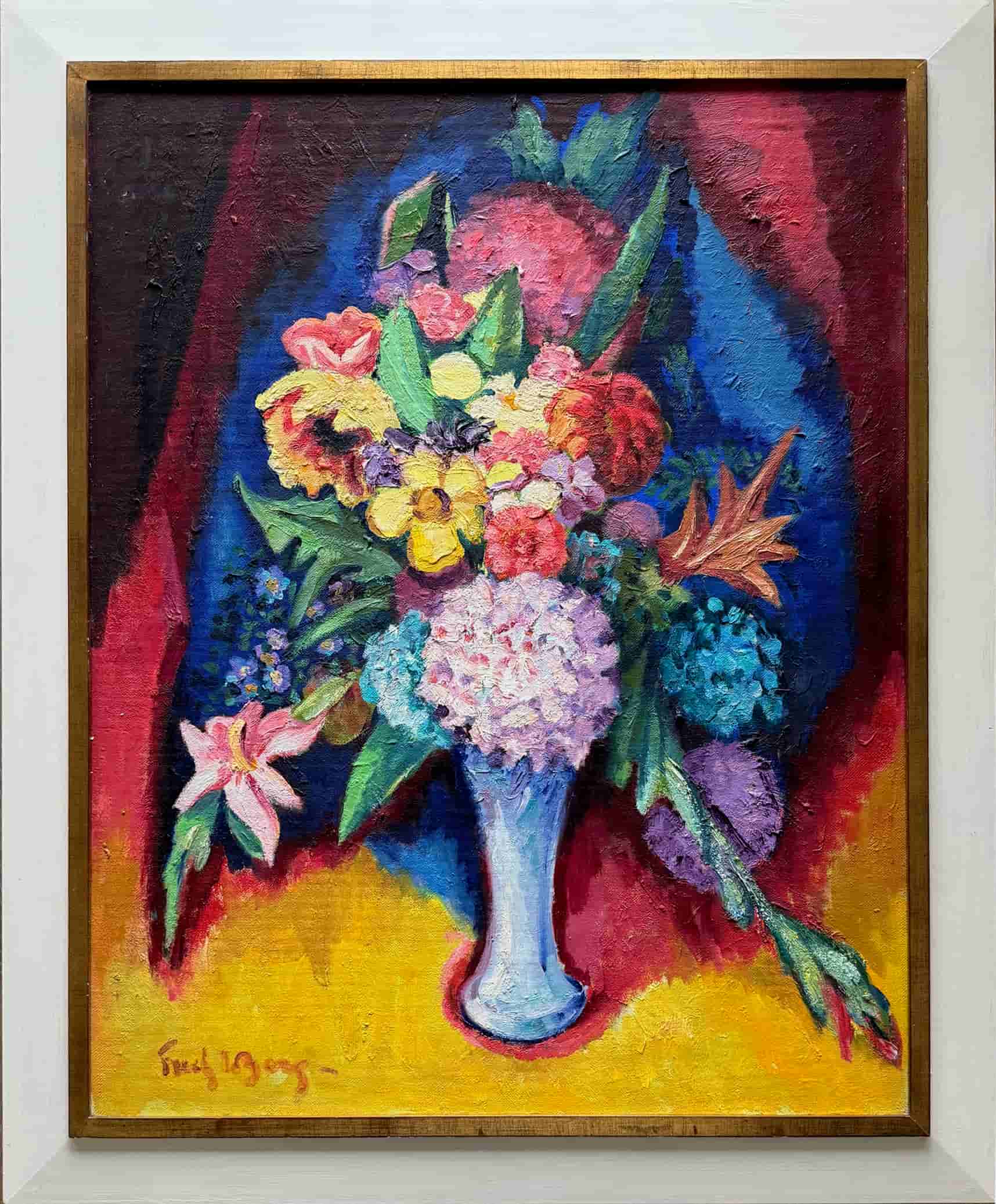 Freek van den Berg - Bloemstilleven (met lijst)