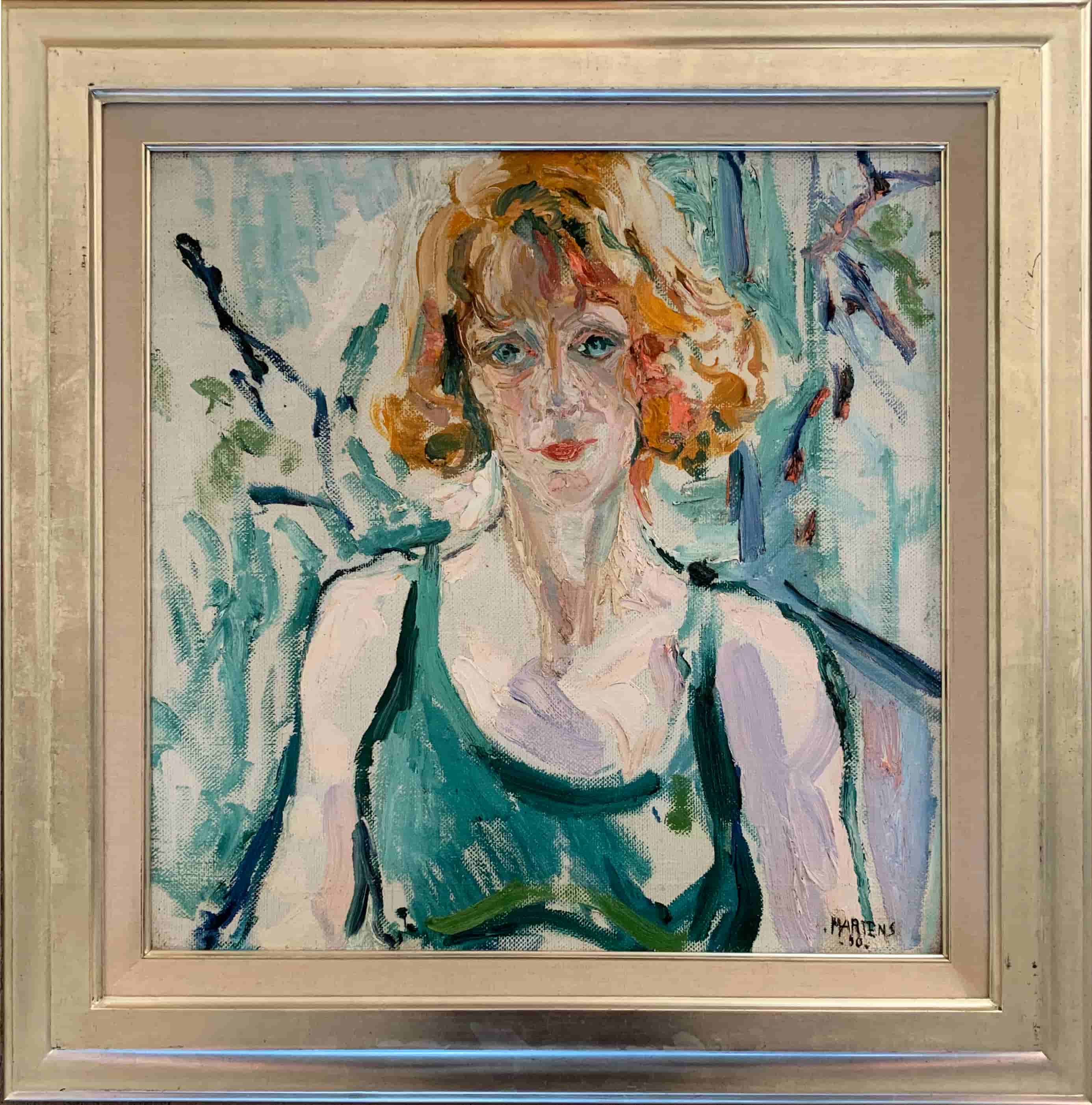 George Martens - Portret van Pia Martens (met lijst)