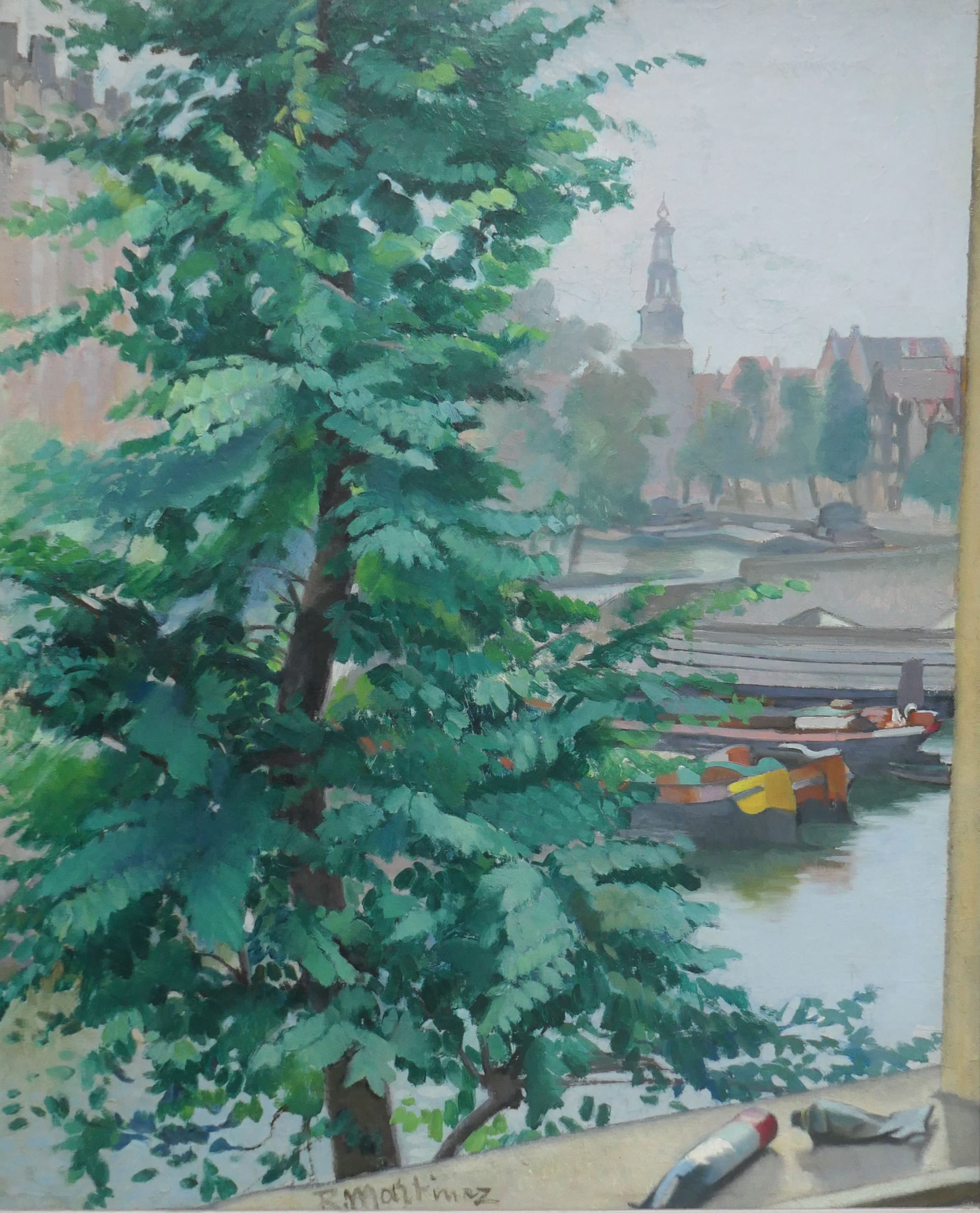 Montelbaantoren te Amsterdam zonder lijst