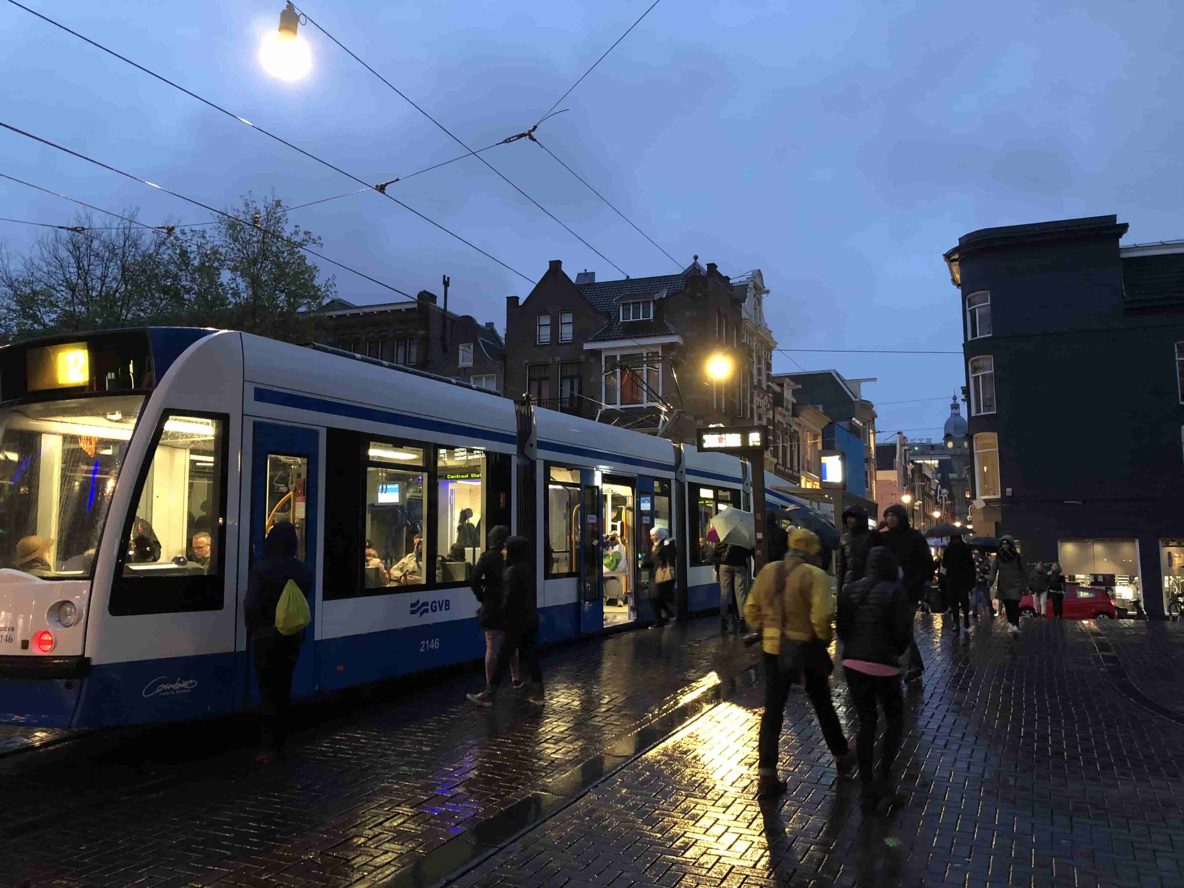 Frans Koppelaar - Tramhalte Leidsestraat te Amsterdam (in het echt)