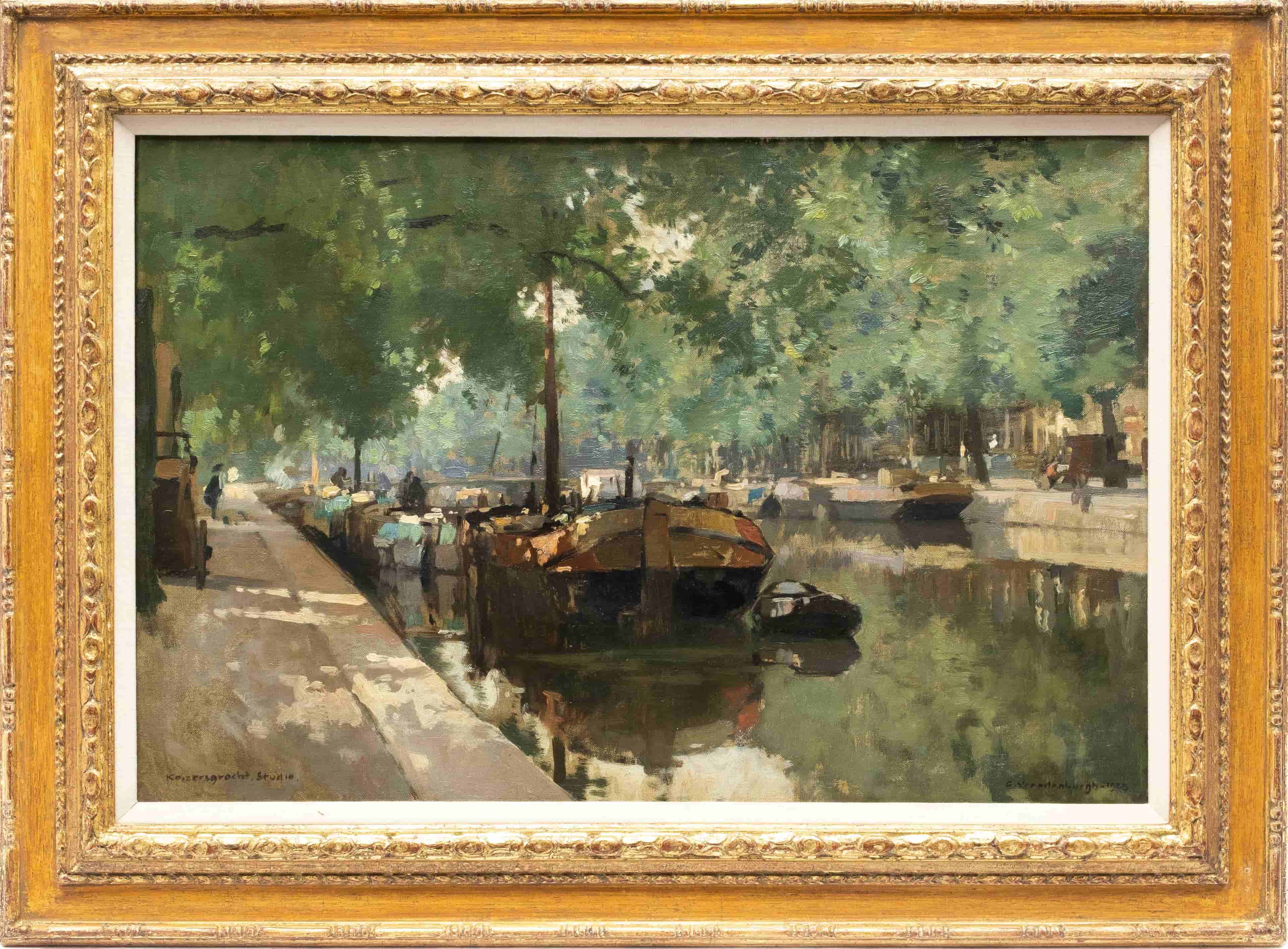 Cornelis Vreedenburgh - Keizersgracht te Amsterdam (met lijst)