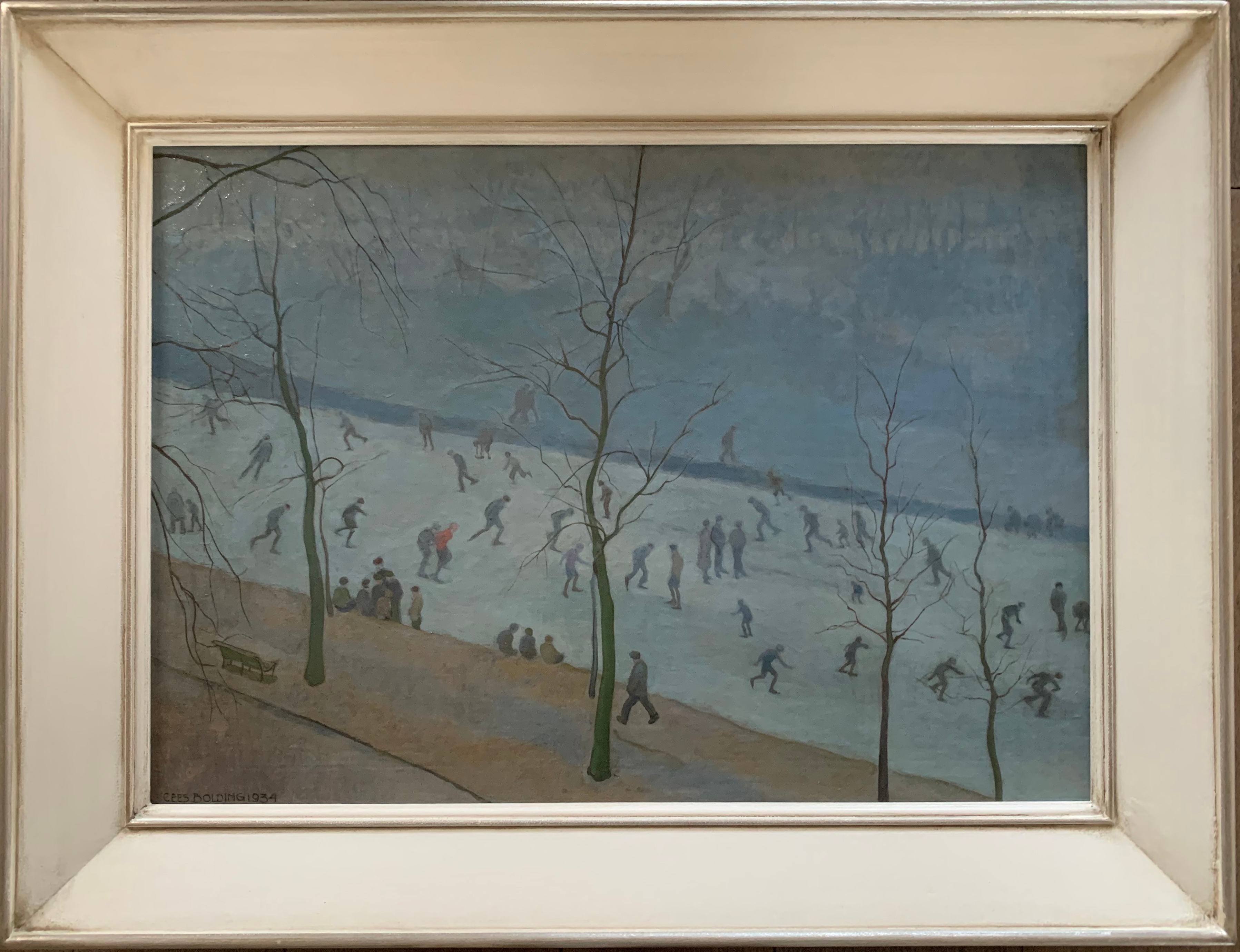 IJspret op de 'Boerenwetering' te Amsterdam zonder lijst