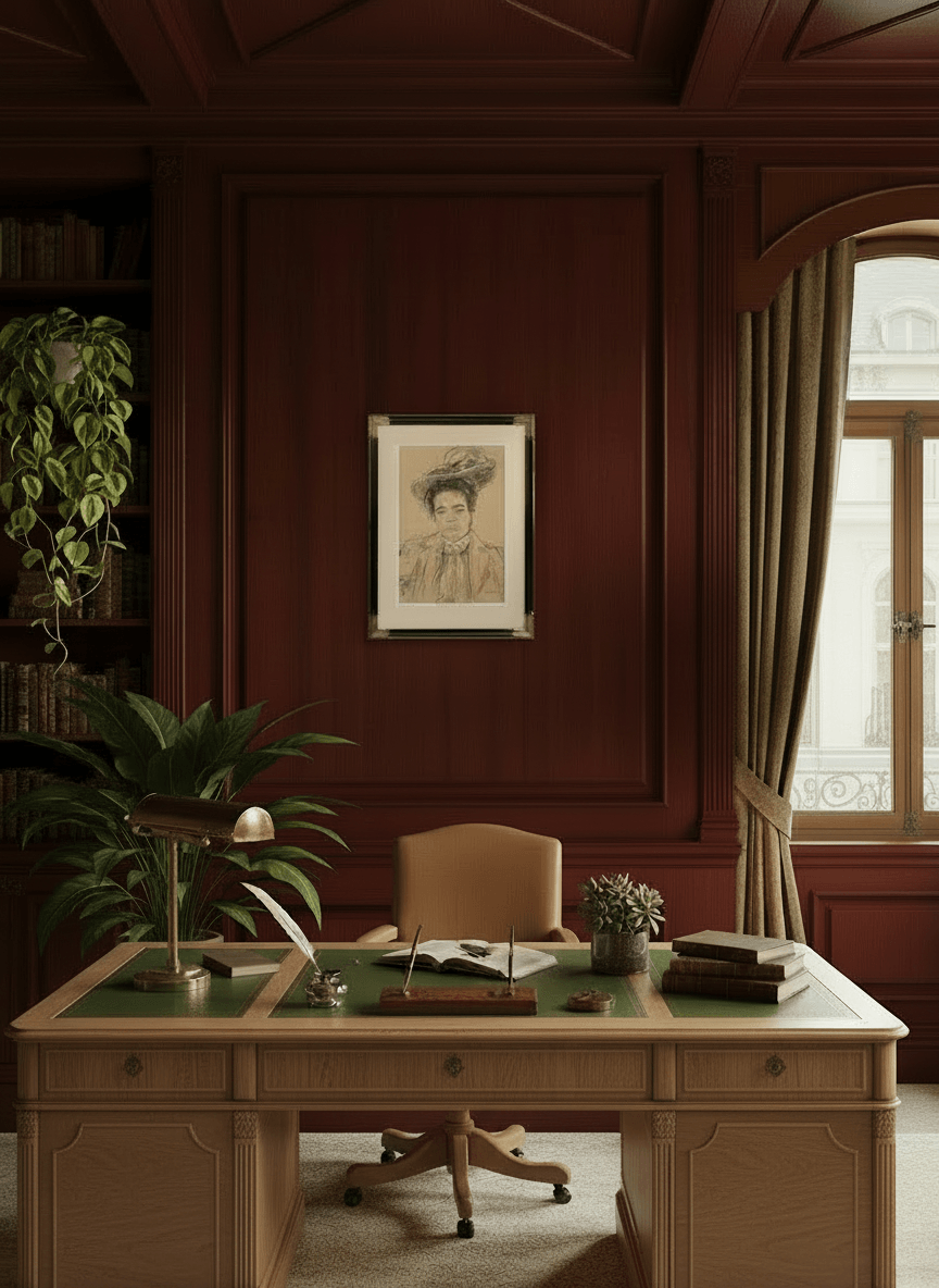 Portret van een jonge vrouw zonder lijst