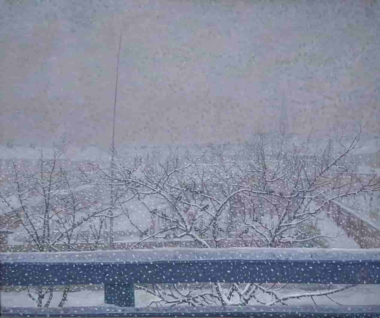 Jacob Nieweg - Uitzicht Utrechtseweg 177 in de winter