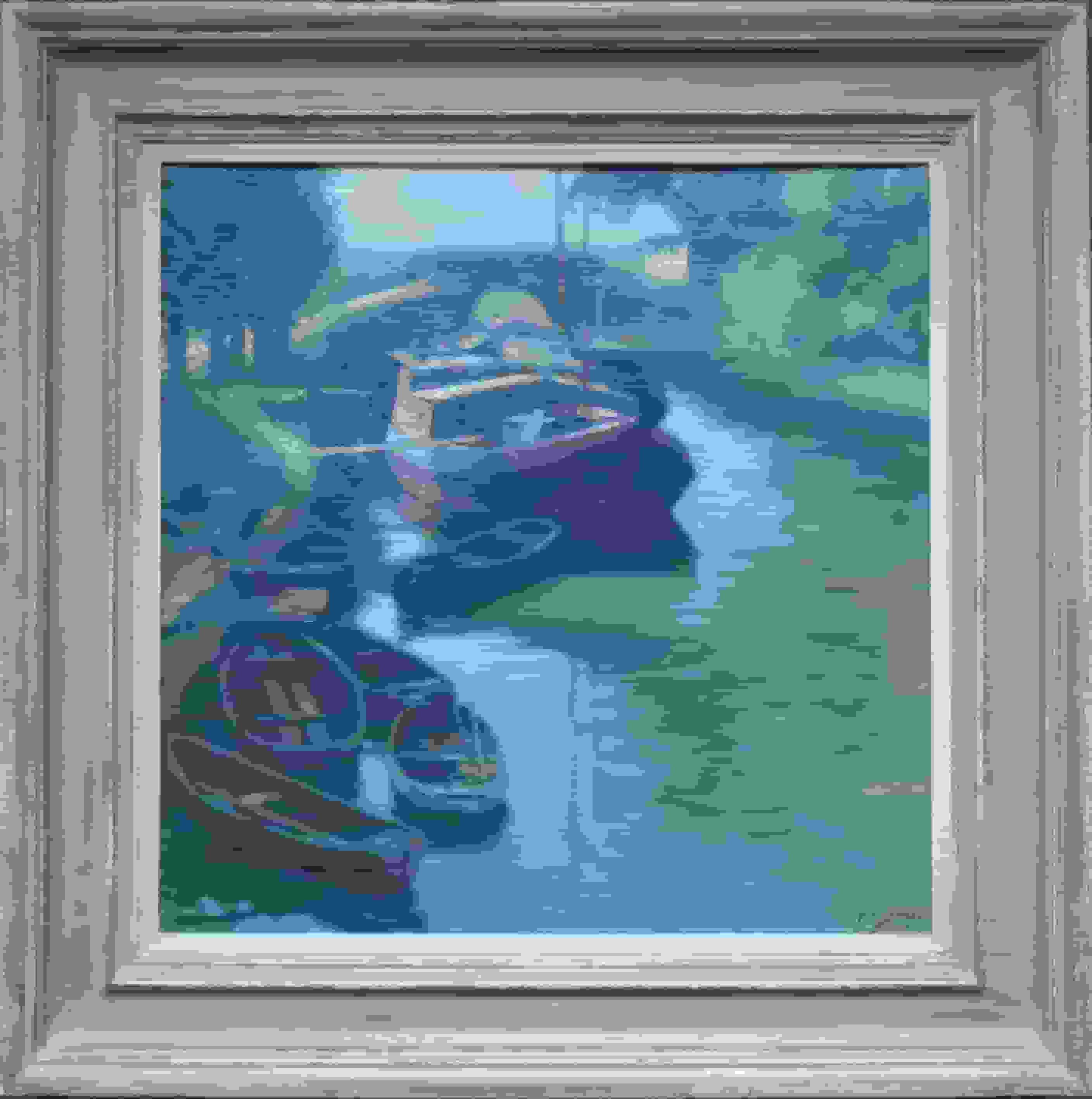 Anthony Pieter Schotel - Bootjes in de Vecht bij Muiden (met lijst)