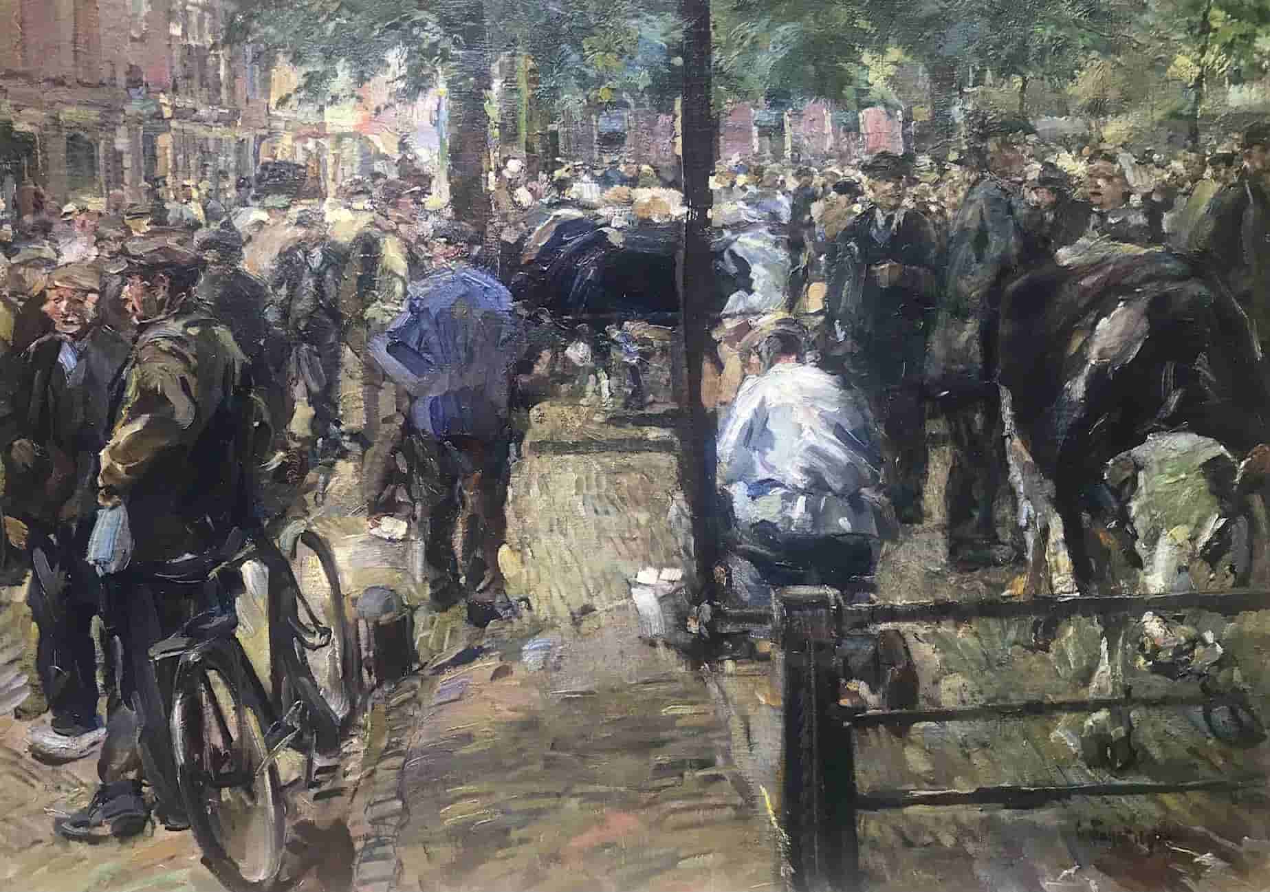 Carl Fahringer - Beestenmarkt Delft (zonder lijst)