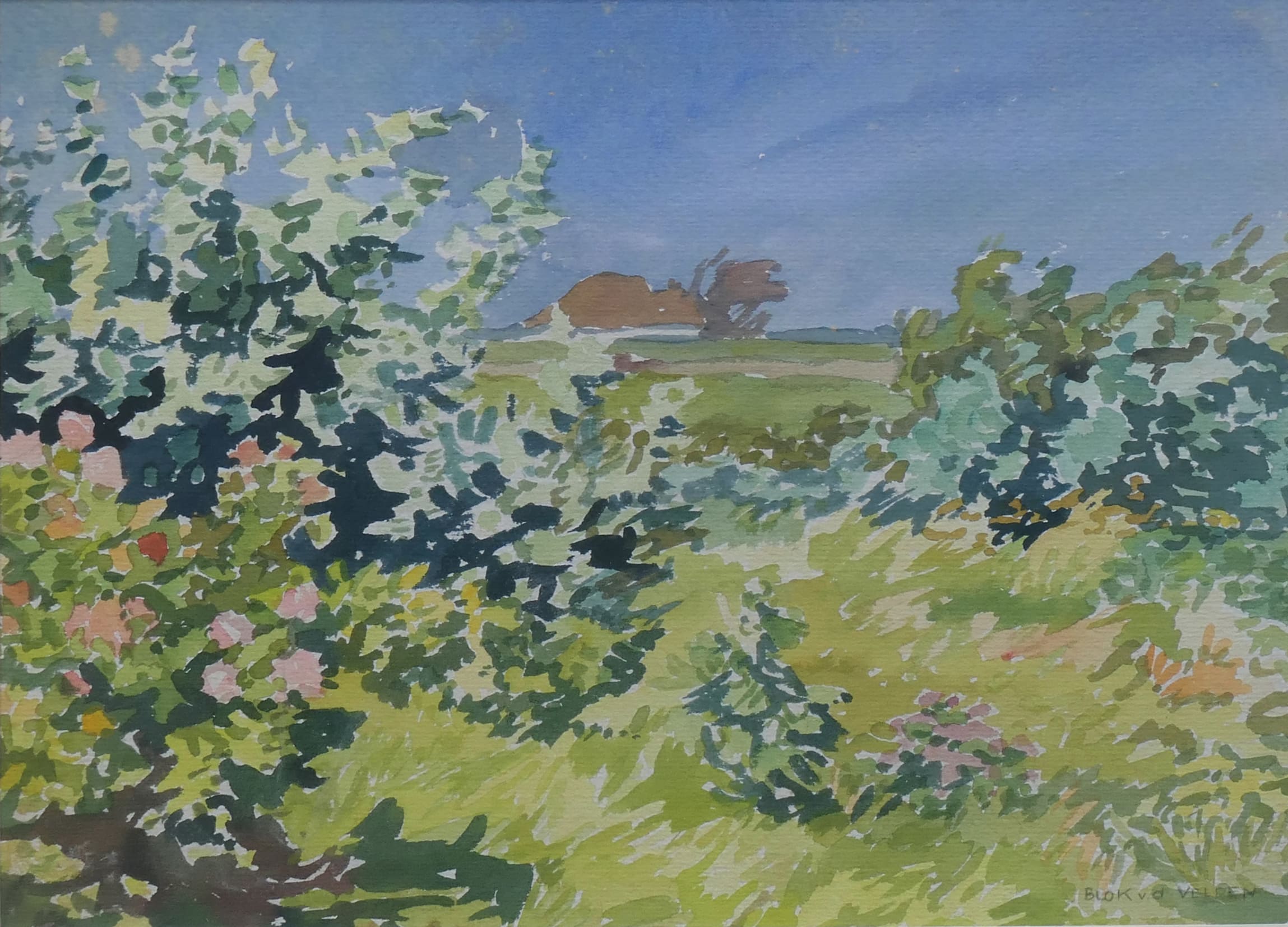 Hermanshoeve op Texel zonder lijst