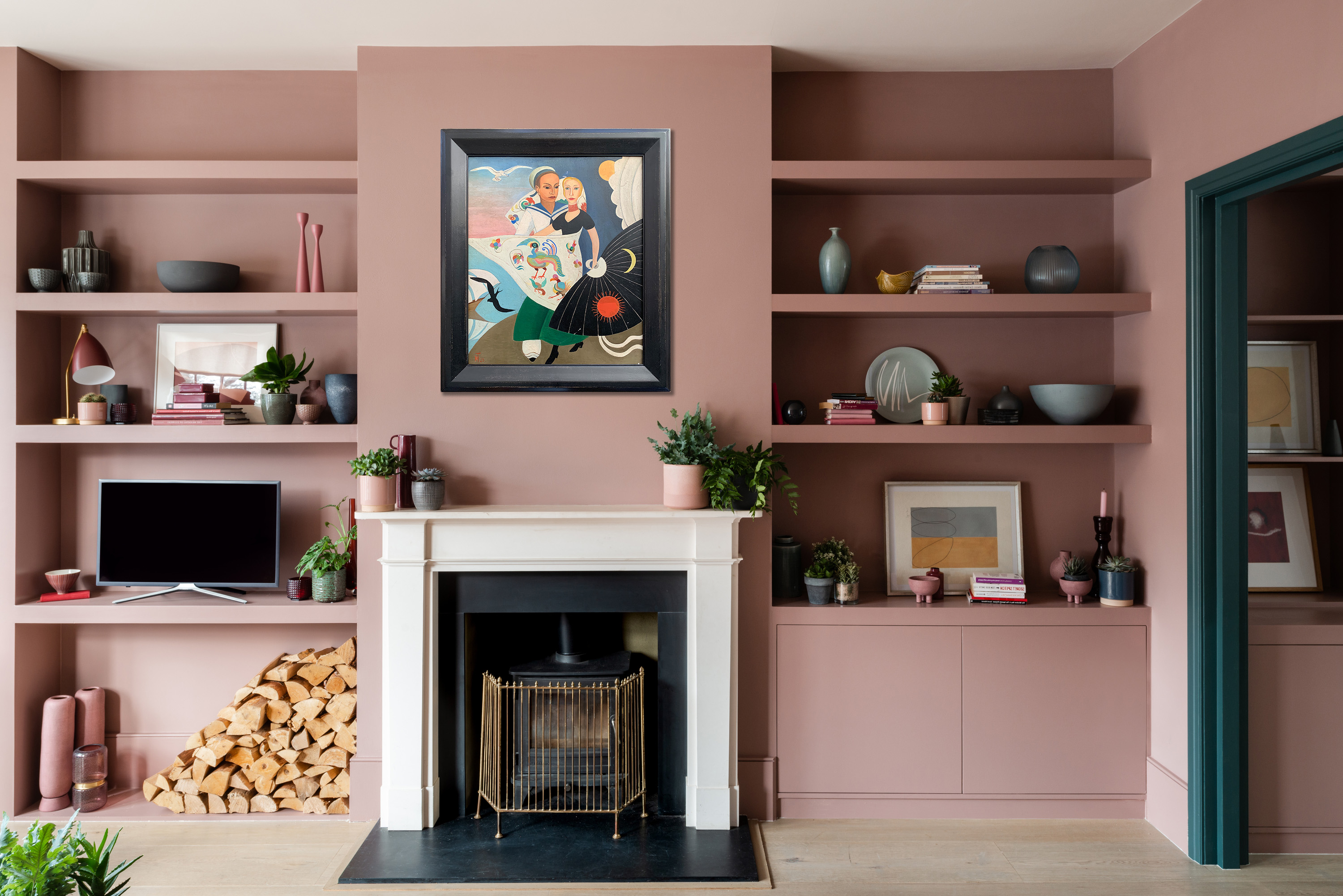 Zon en maan zonder lijst