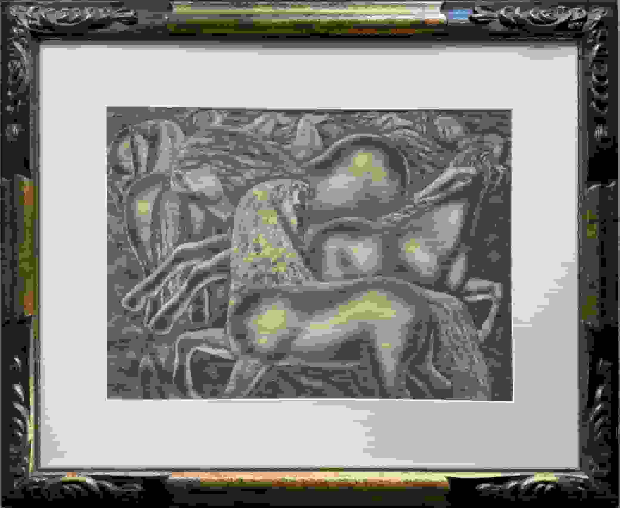 Leo Gestel - Paarden (met lijst)