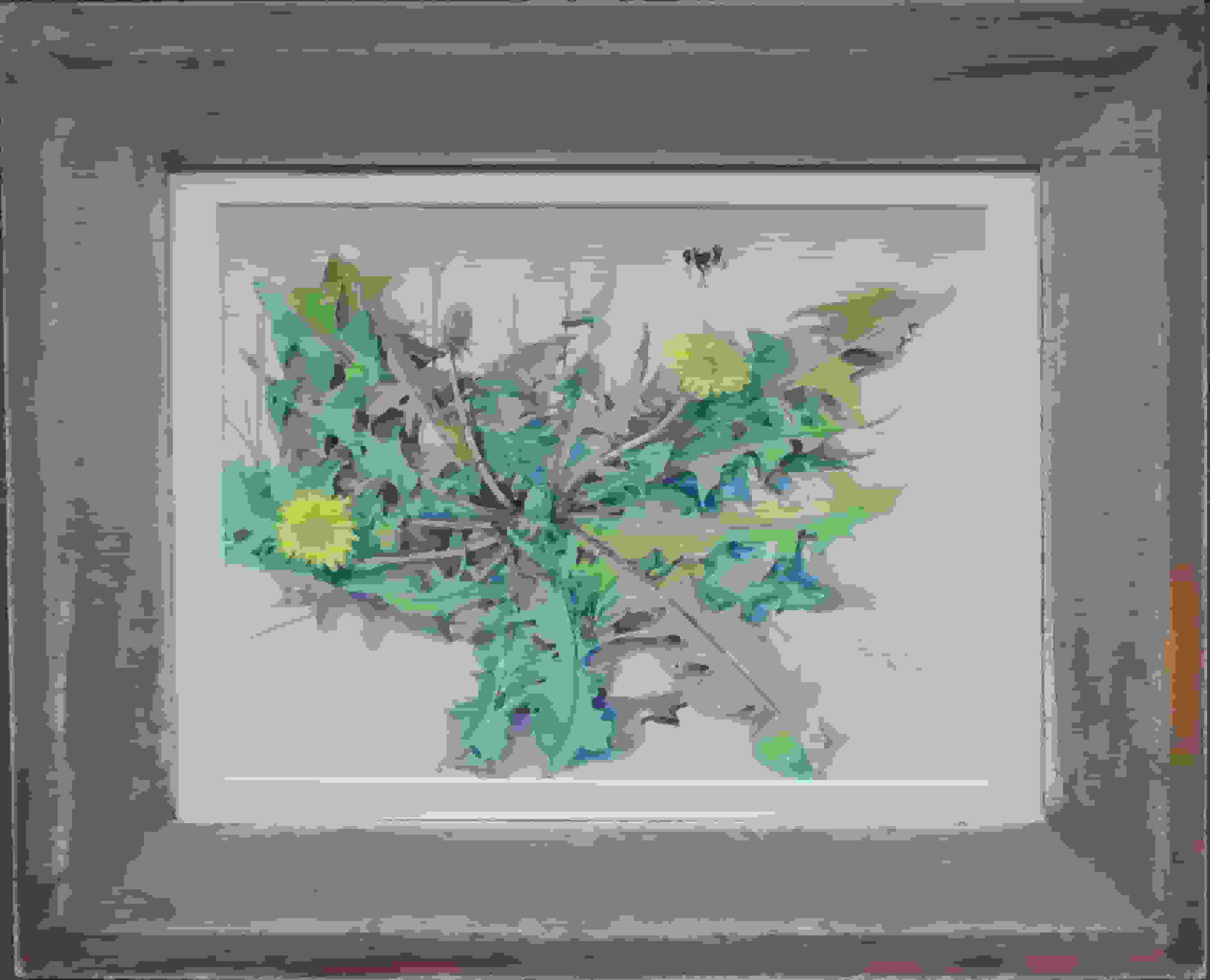 Johan Briedé - Paardenbloemen (met lijst)