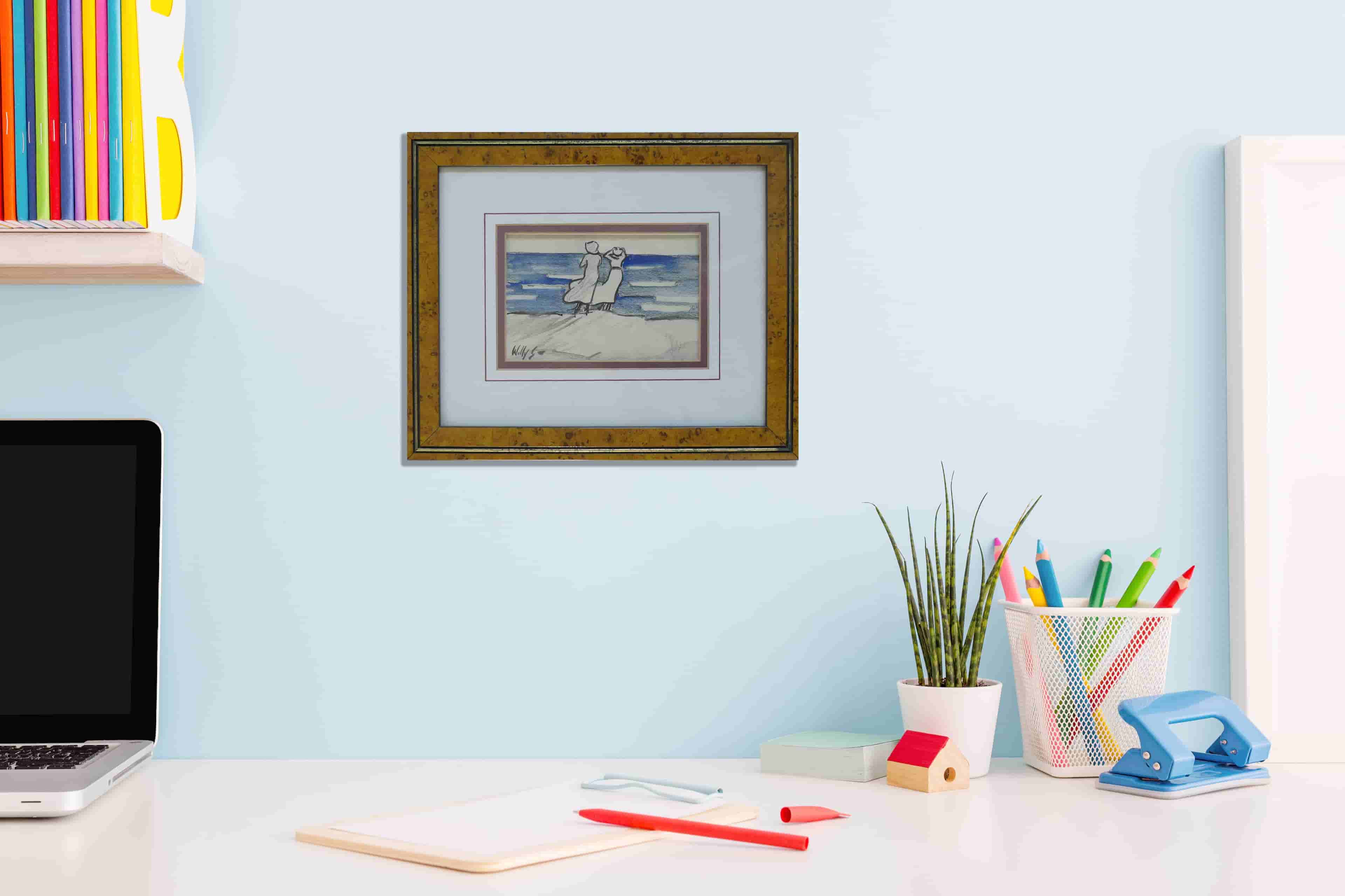 Willy Sluiter - Uitwaaien aan het strand (in interieur)