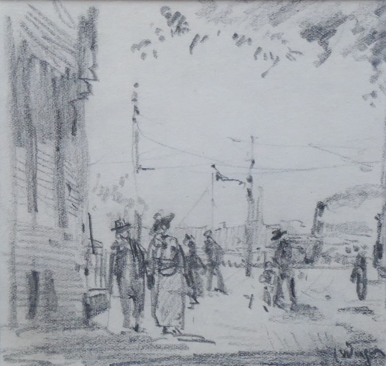 Echtpaar bij Maaskade te Rotterdam zonder lijst