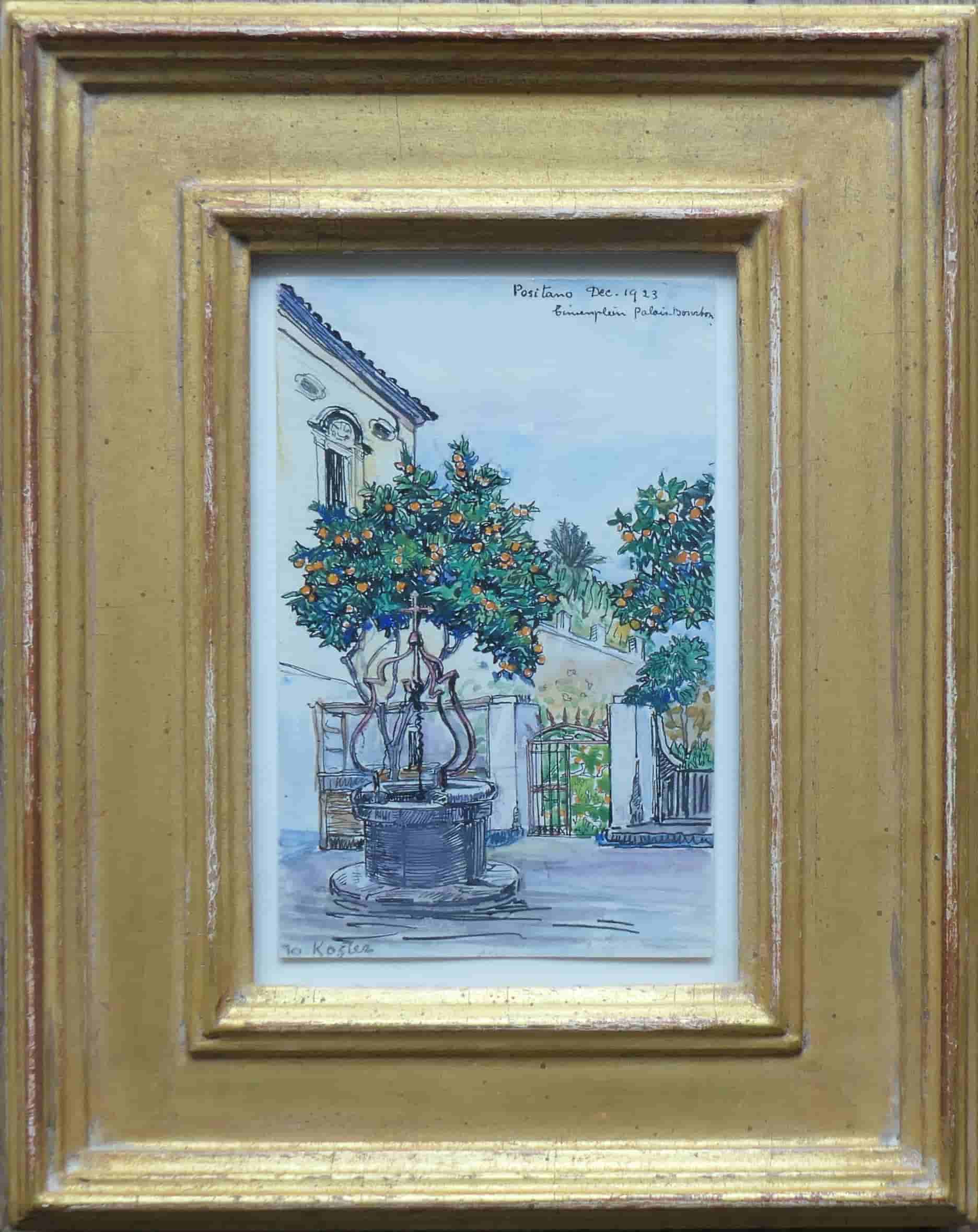 Jo Koster - Positano (met lijst)