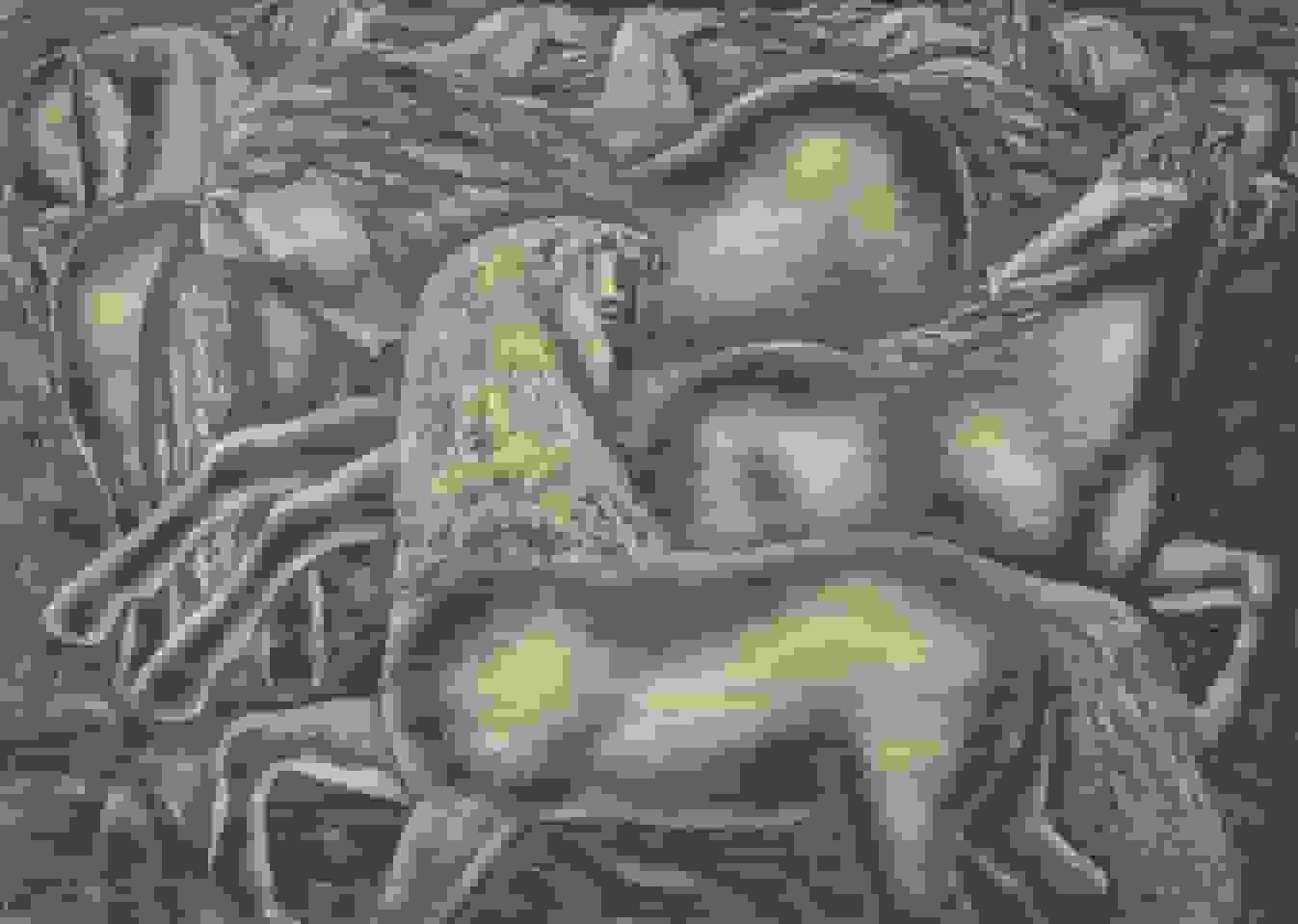 Leo Gestel - Paarden (zonder lijst)