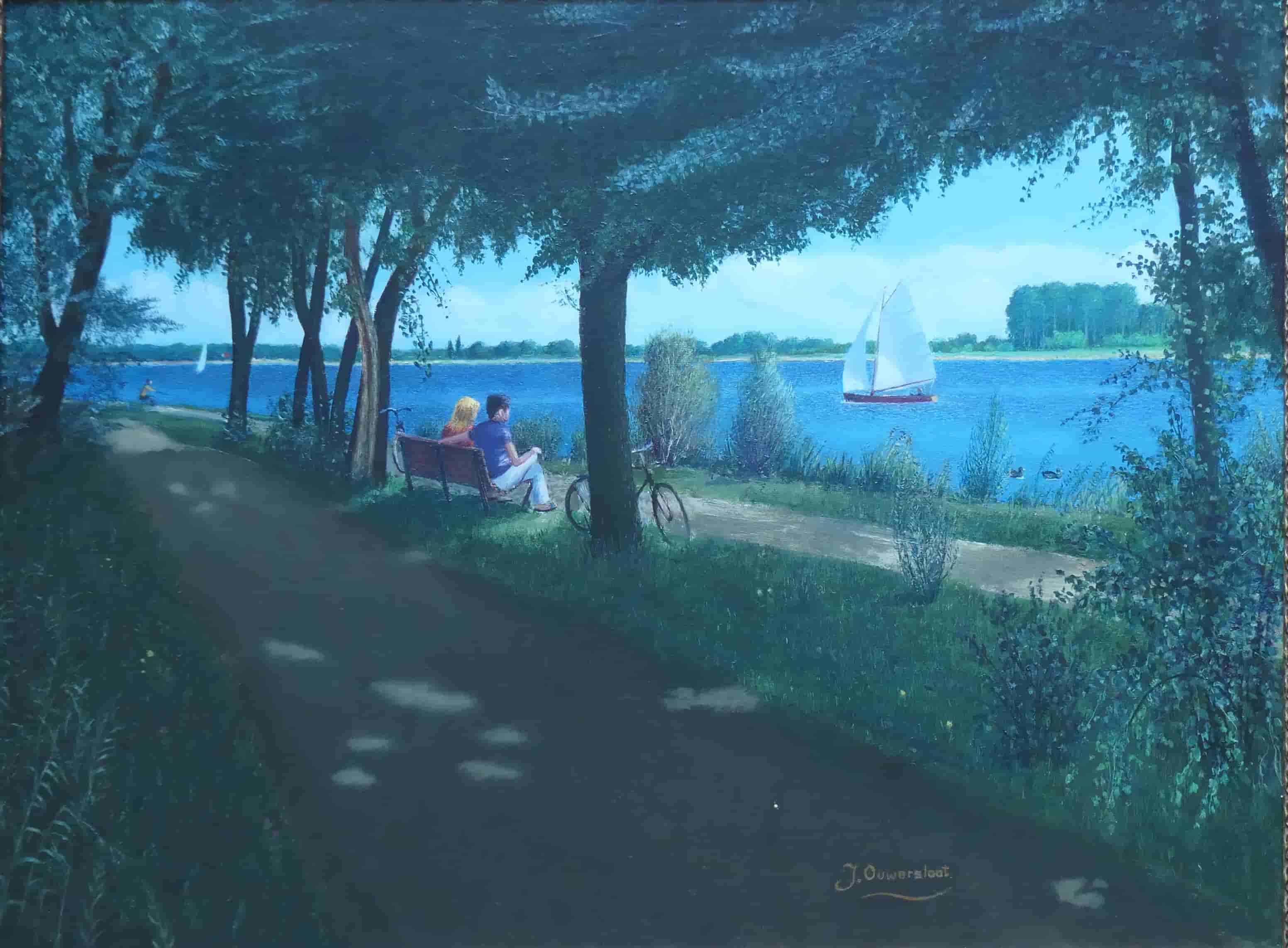 Jan Ouwersloot - Riviergezicht