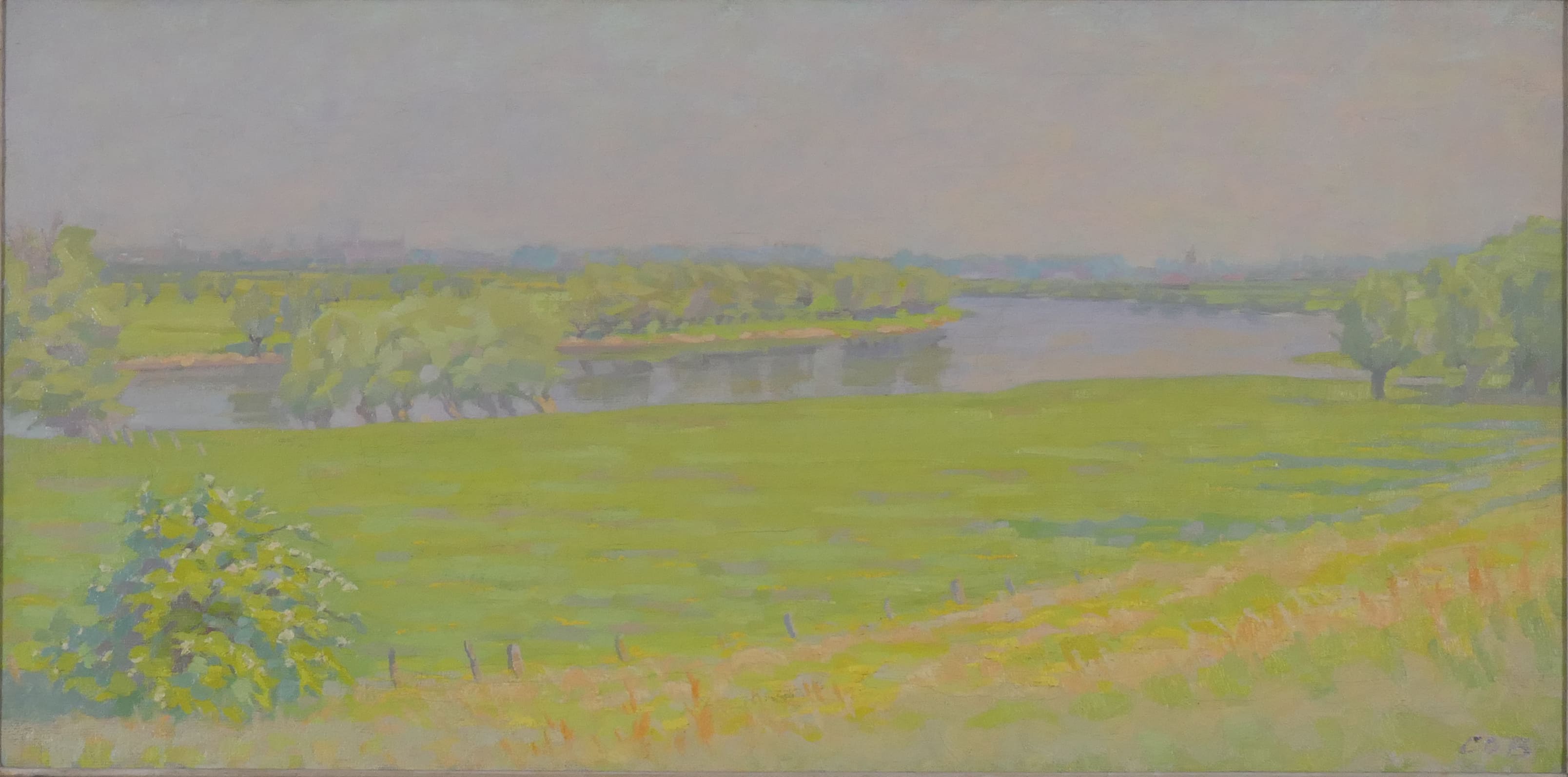 Gezicht op de IJssel zonder lijst