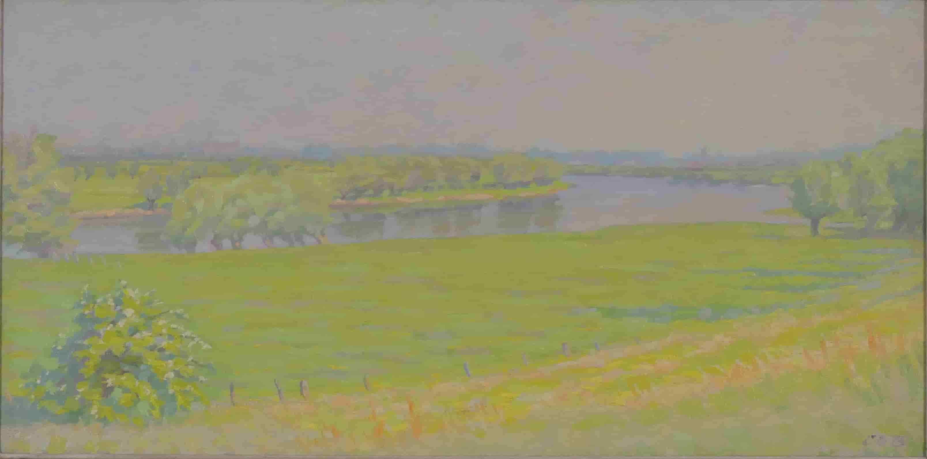 Co Breman - Gezicht op de IJssel (zonder lijst)