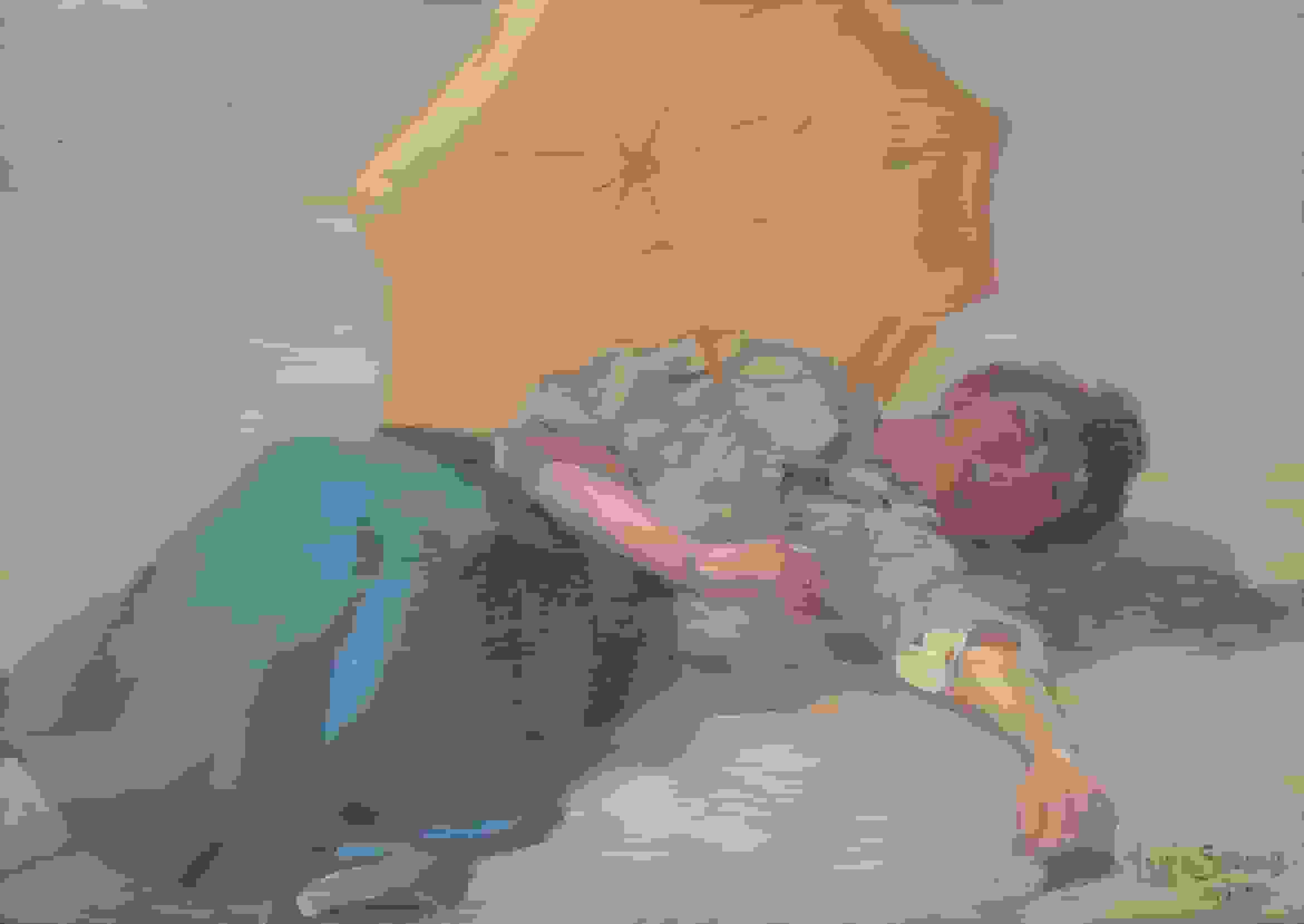 Een middagdutje op het strand