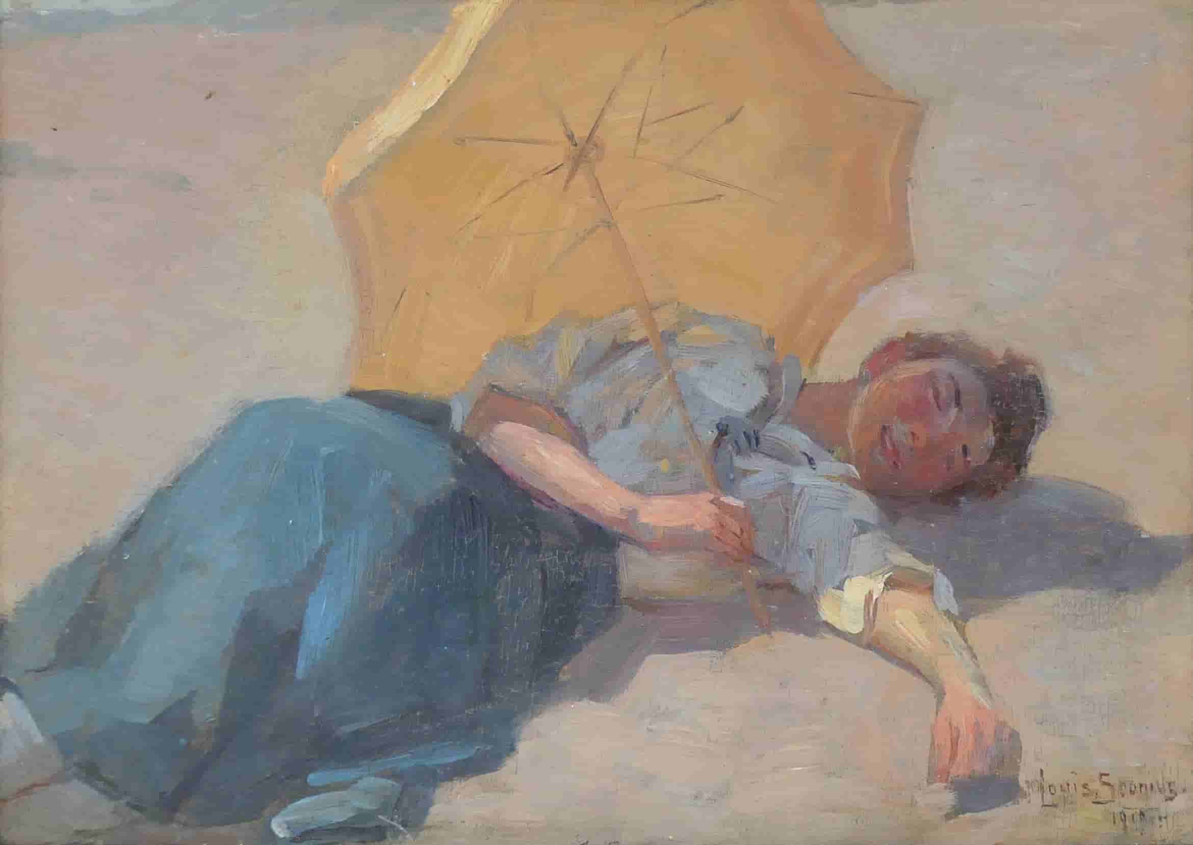 Louis Soonius - Een middagdutje op het strand