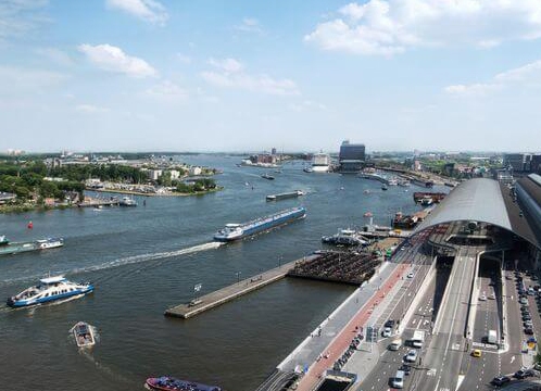 Panorama IJ (Amsterdam) zonder lijst