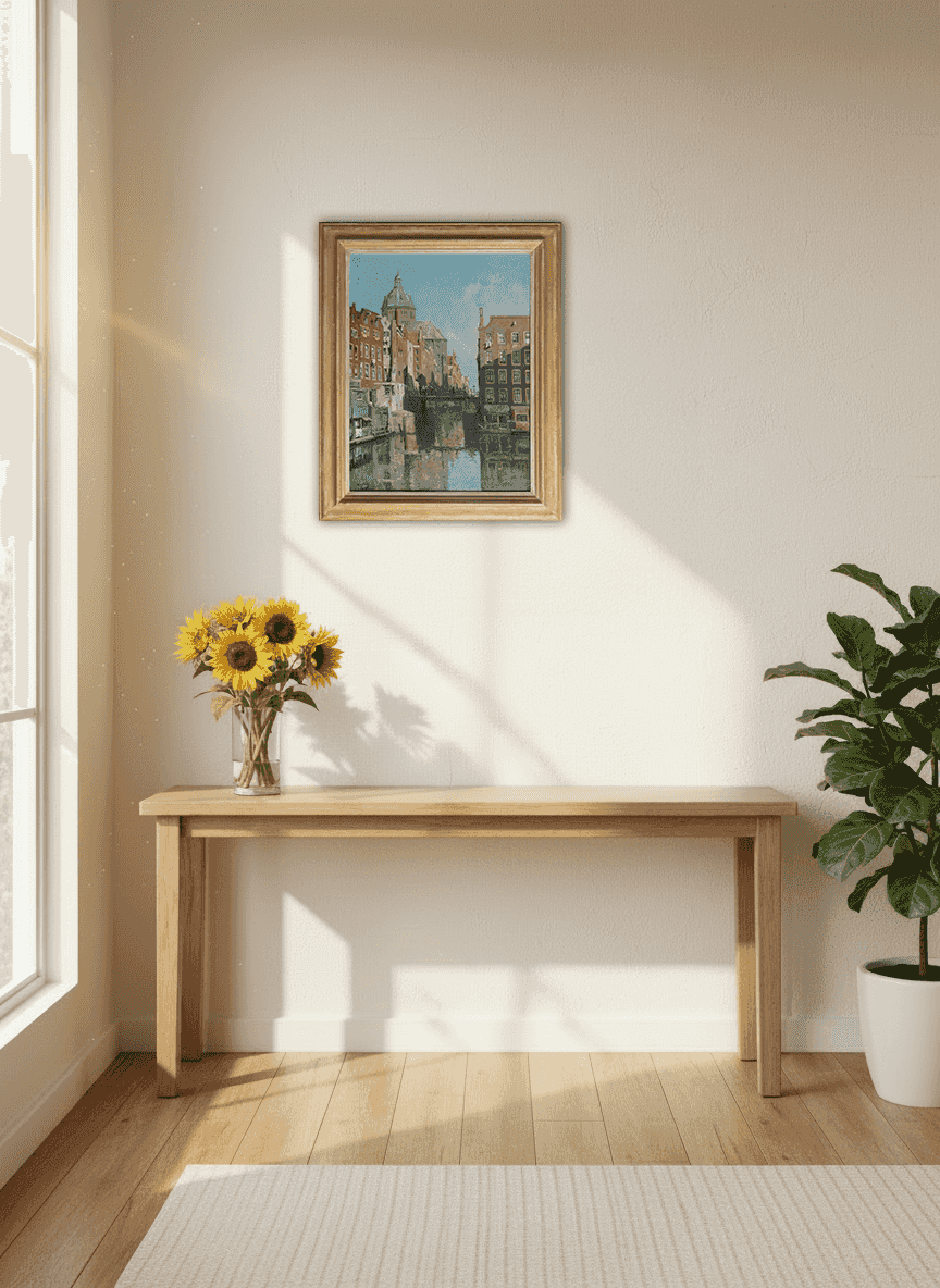 Willem-Alexander Knip - Het Kolkje te Amsterdam (in interieur)